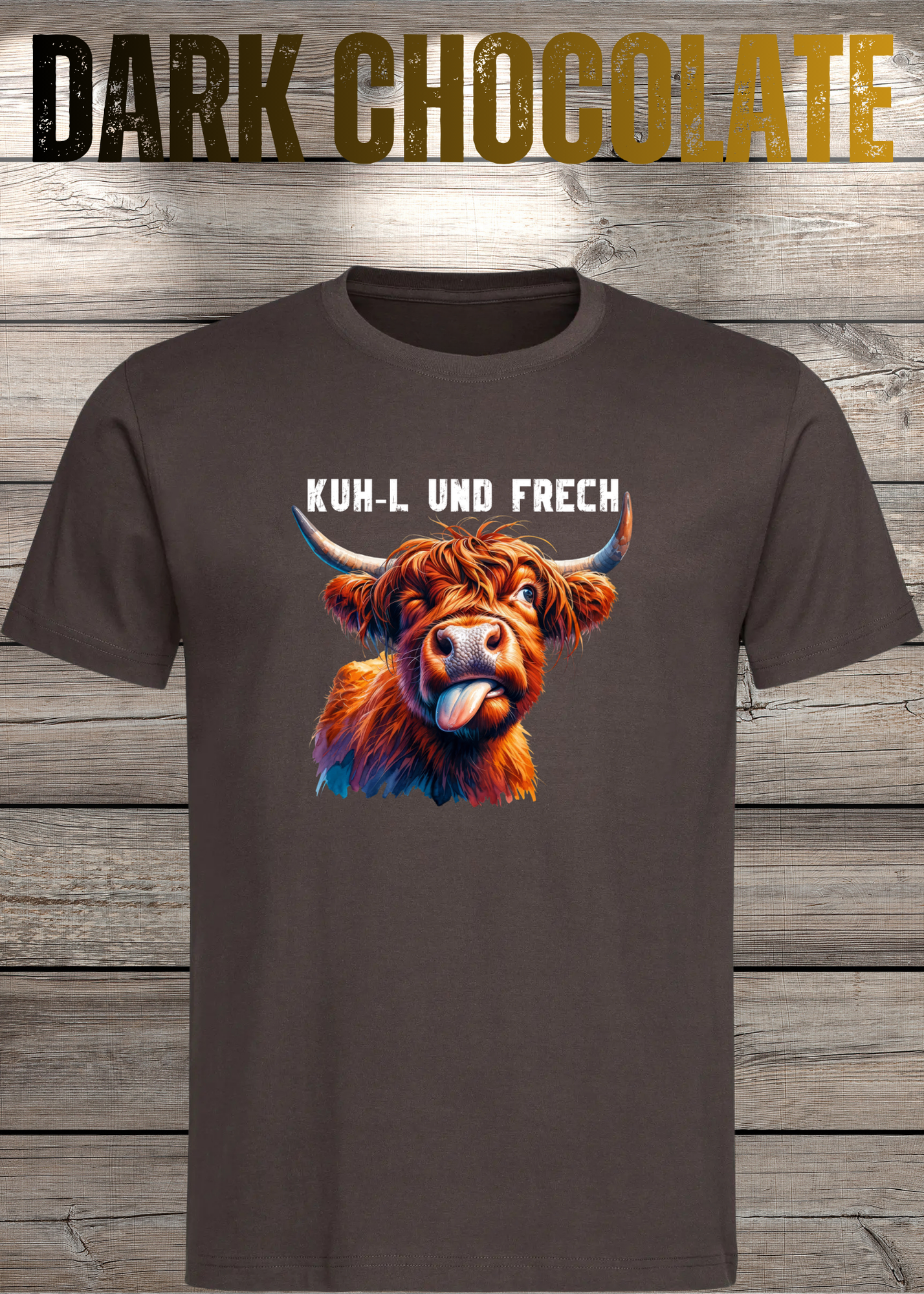 Highland Kuh Unisex T-Shirt Kuh-l und frech! Zottel-Power