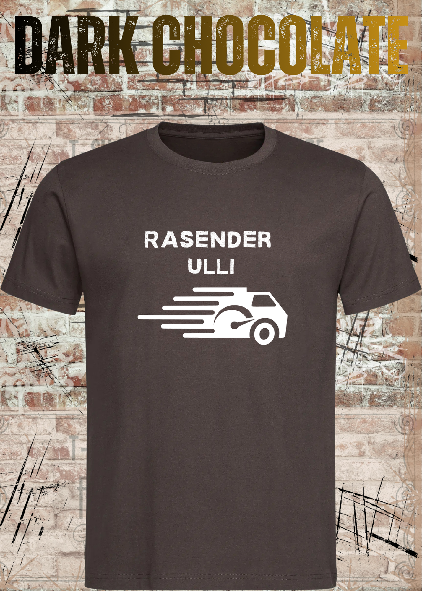 Paketfahrer T-Shirt mit Wunschname – Rasender Wunschname | Lustiges Geschenk für Zusteller