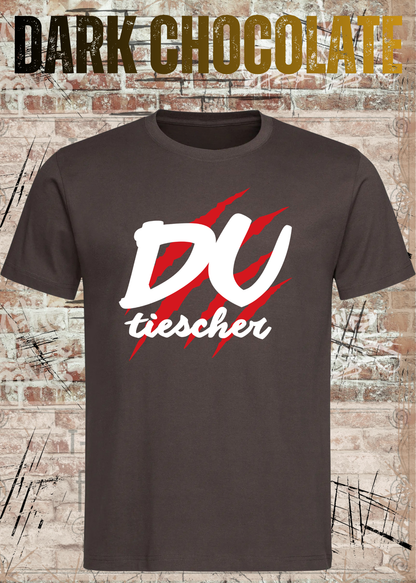 Du Tiescher – Freches Dialekt T-Shirt | Rockiges Statement Shirt | FunnyZoom