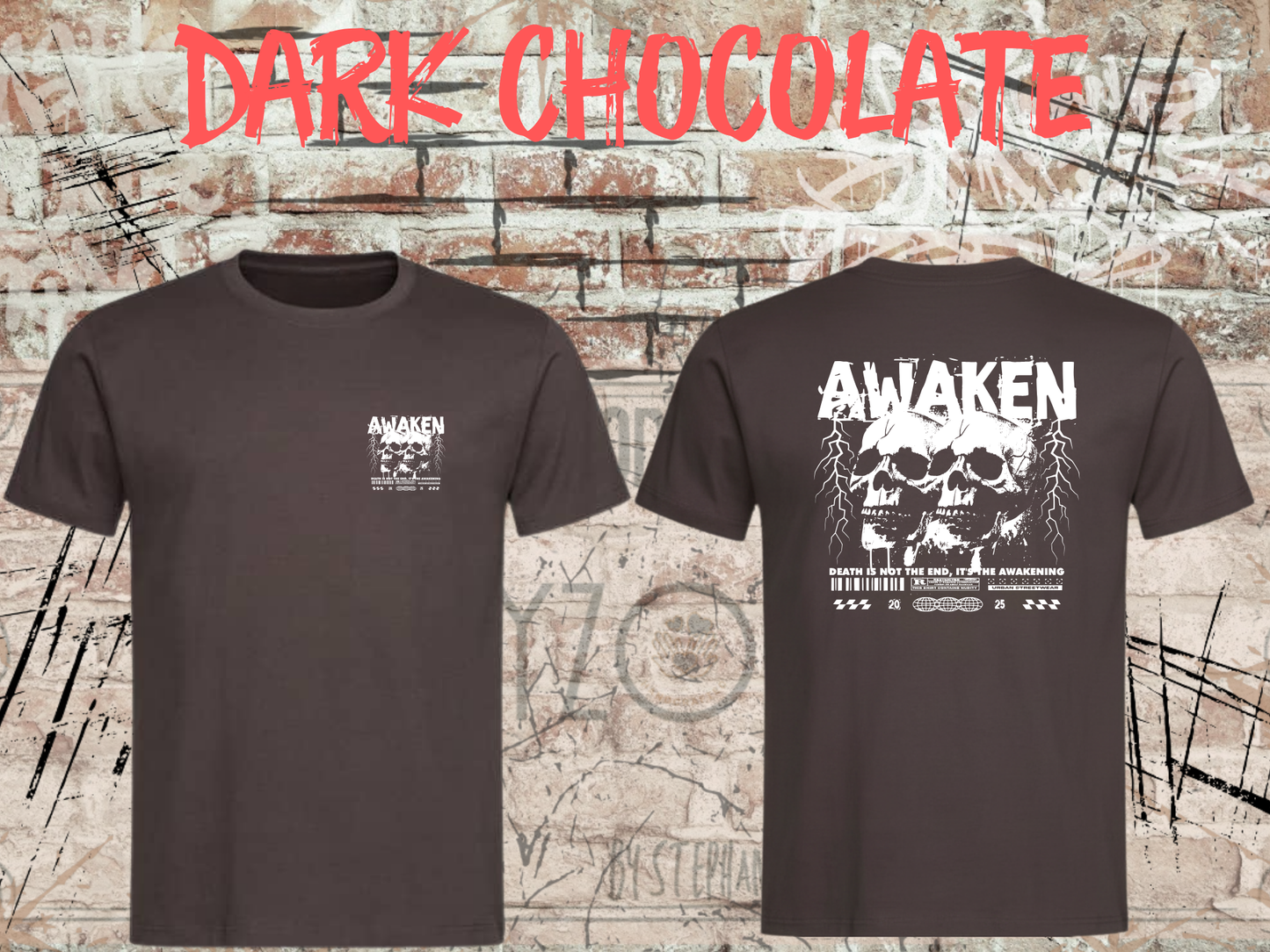 Awaken the Death - Gothic Skull T-Shirt mit Totenkopf
