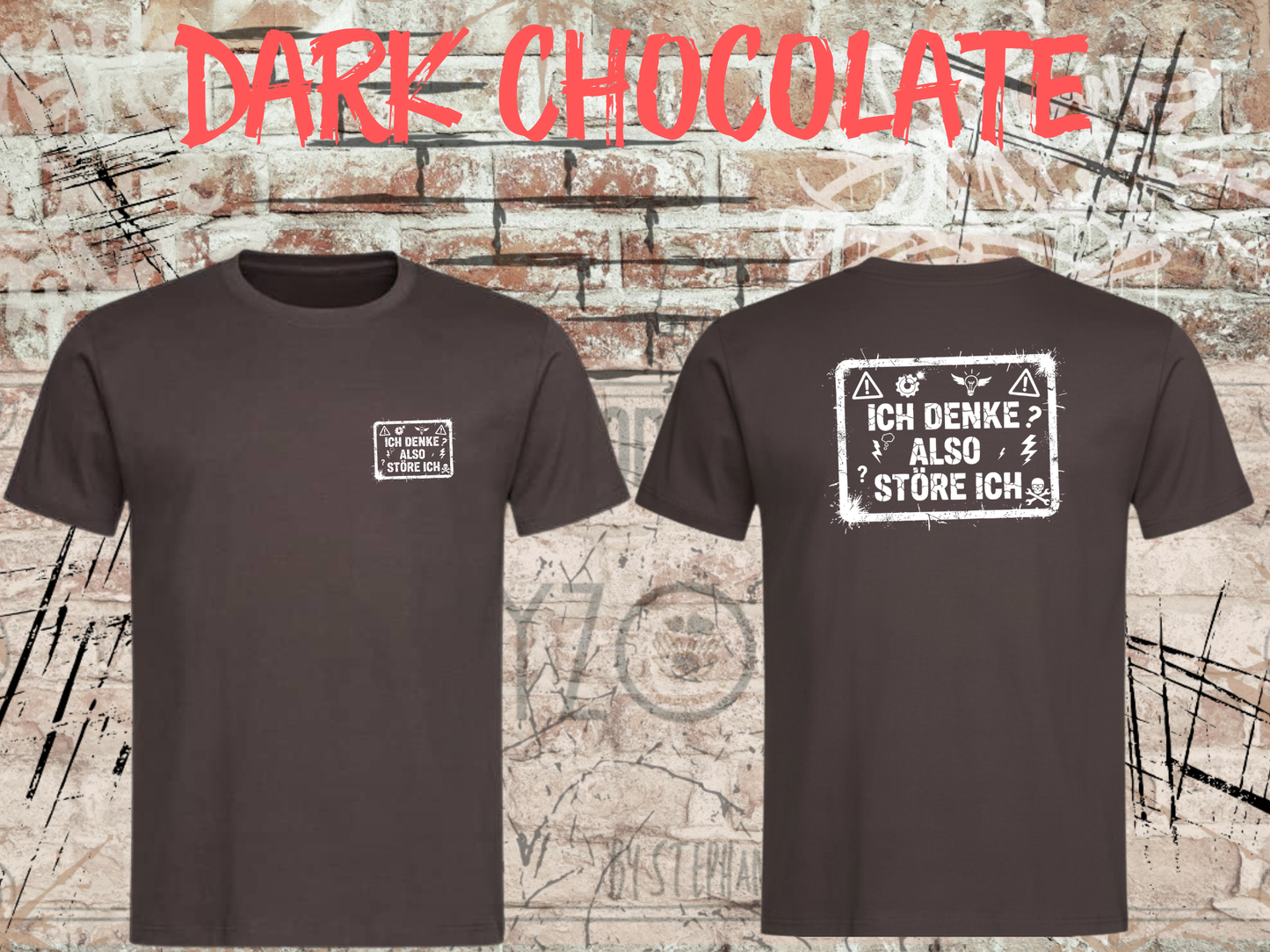 Unisex T-Shirt ich denke, also störe ich