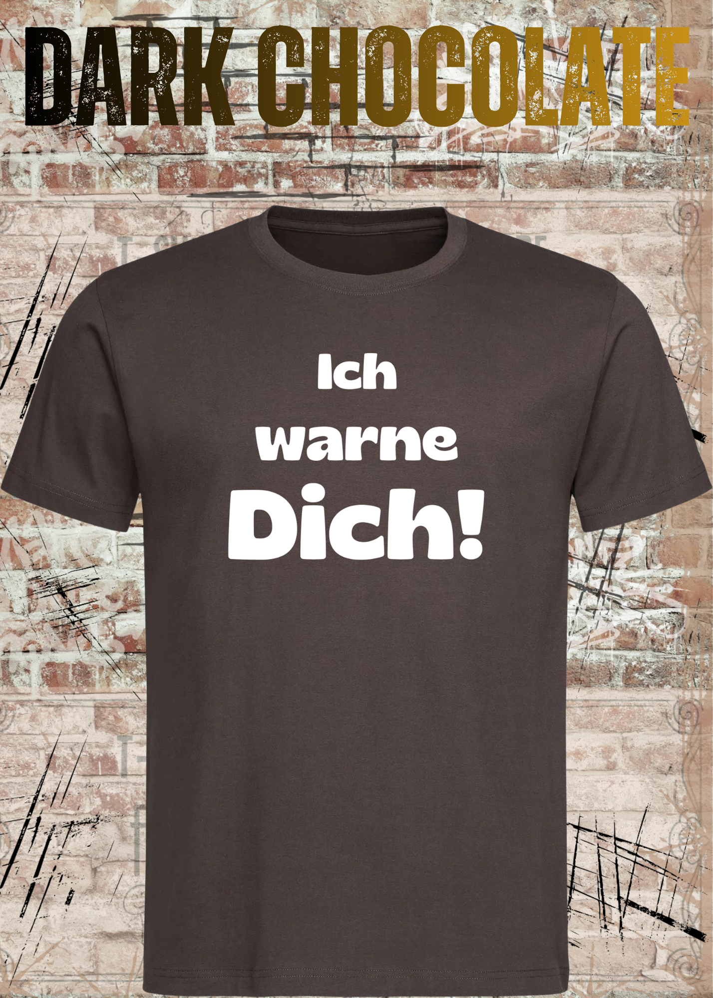 Ich warne Dich! Lustiges Spruch T-Shirt | Witziges Unisex Humor Shirt für Damen & Herren