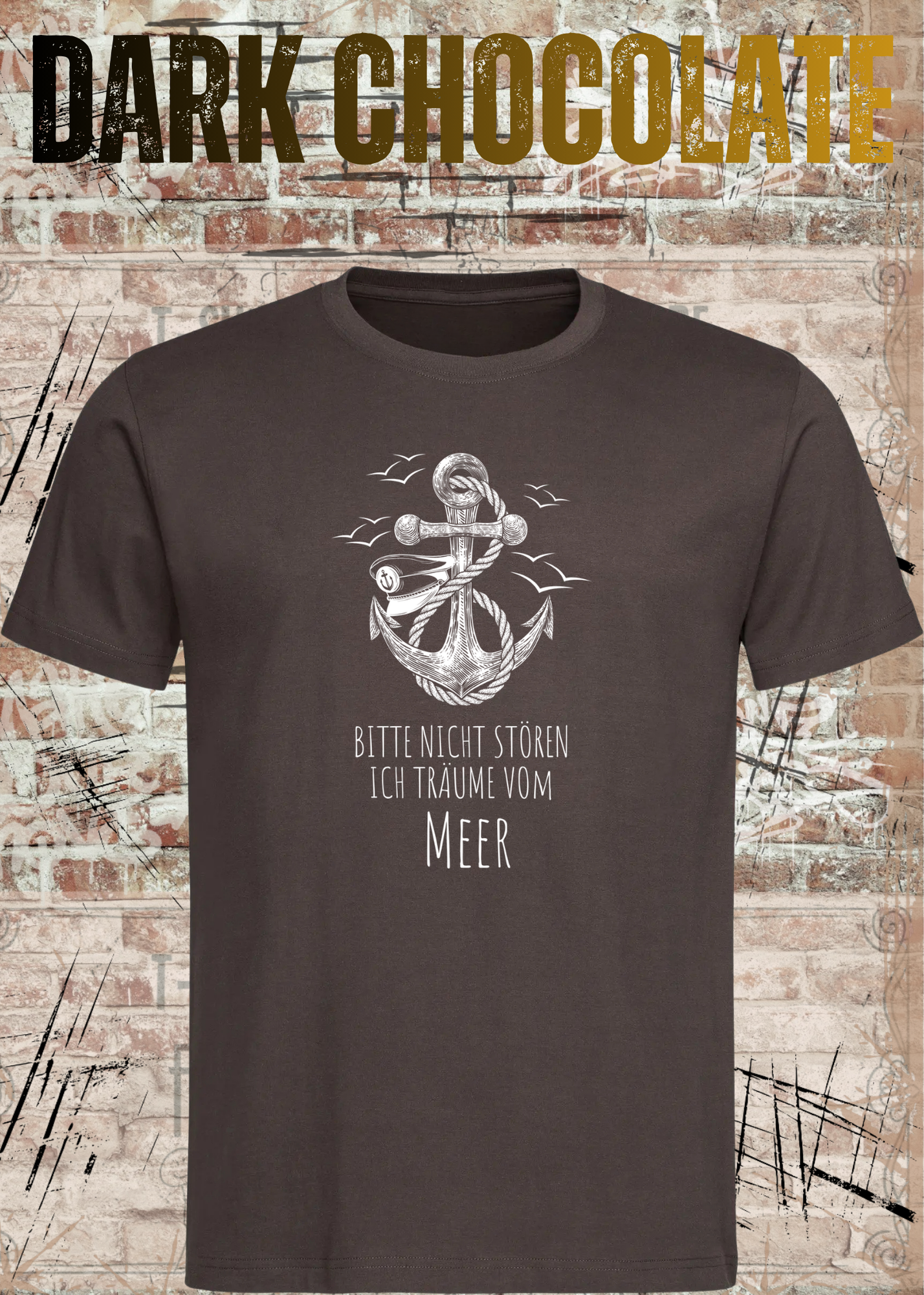 Rockiges Anker T-Shirt Herren & Damen – Bitte nicht stören ich träume vom Meer – Maritime Vintage Shirt