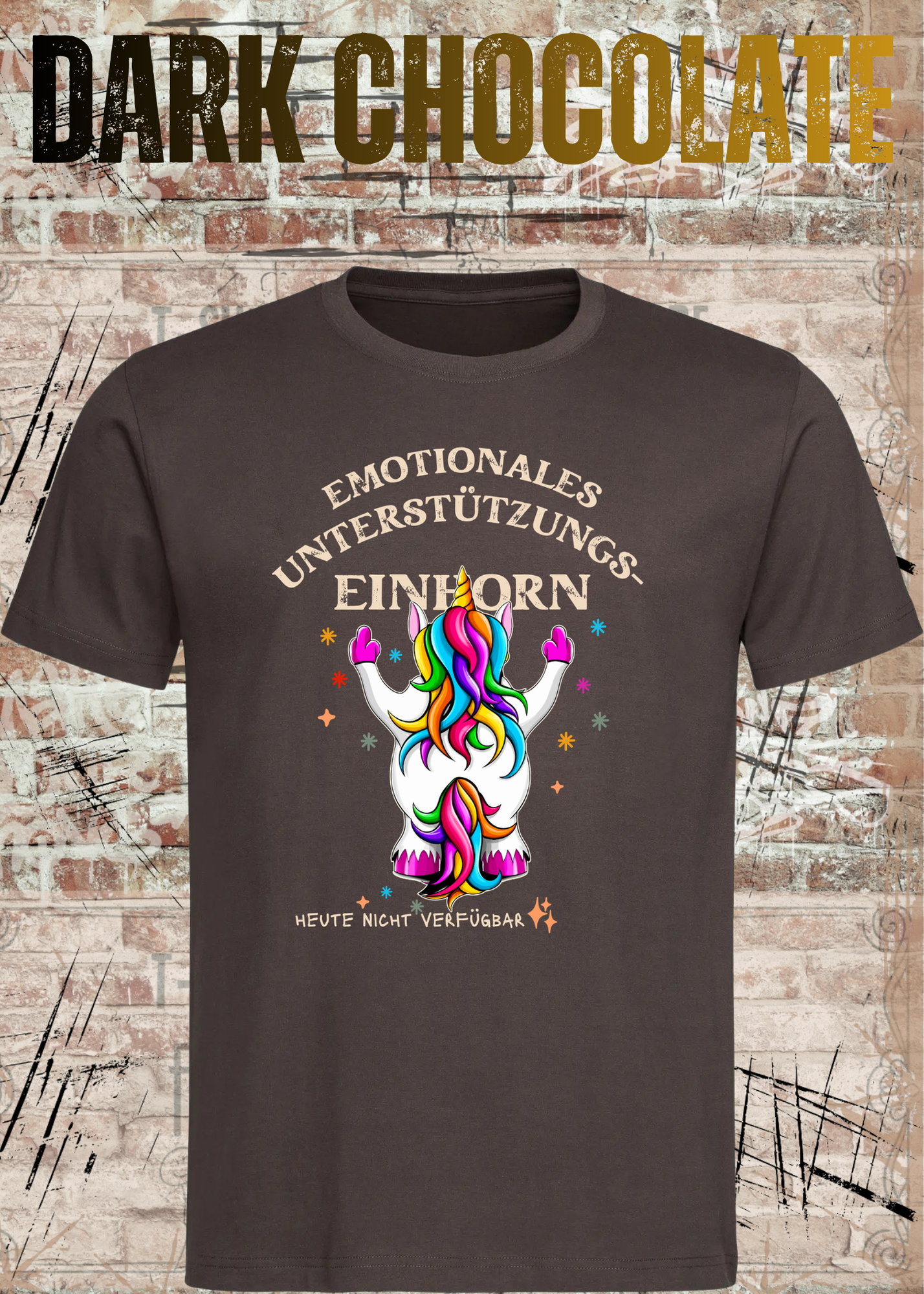 Emotionales Unterstützungs-Einhorn T-Shirt – Lustiges Unicorn Shirt Damen Herren