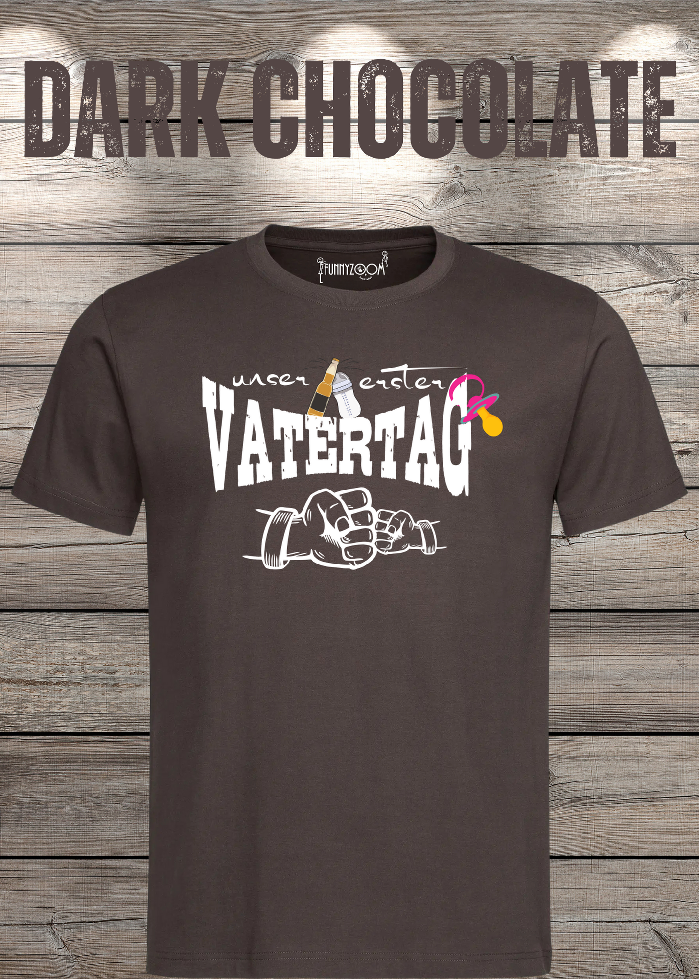 Herren T-Shirt für Papas mit Mädels Unser erster Vatertag Partnerschirt Vater Tochter T-Shirt Geschenkidee Witziges Papa T-Shirt