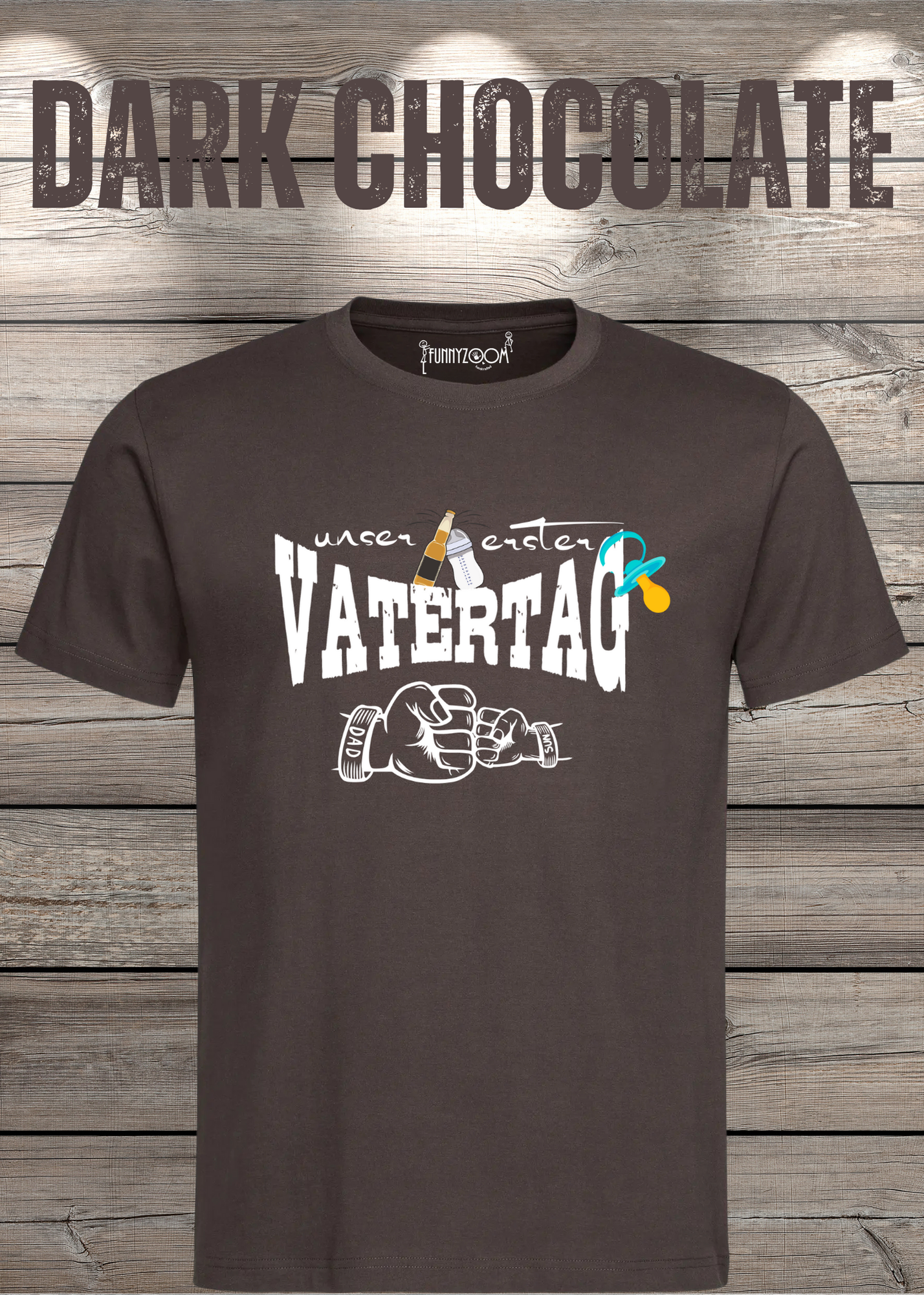 Herren T-Shirt für Papas mit Jungs Unser erster Vatertag Partnerschirt Vater Sohn T-Shirt Geschenkidee Witziges Papa T-Shirt