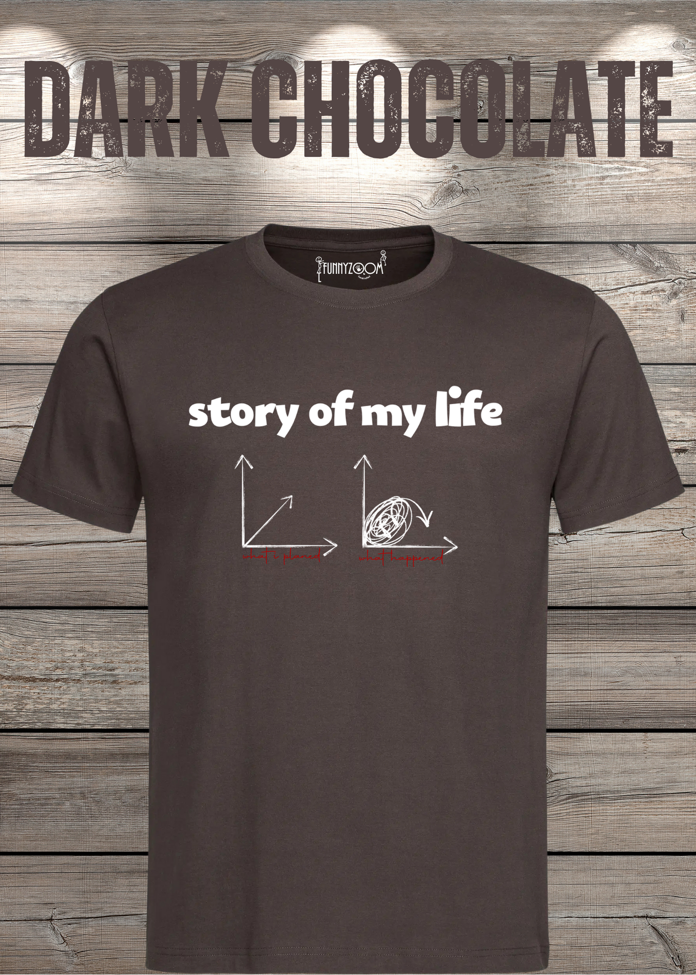 T-Shirt Story of my life Witziges T-Shirt mit Diagramm Geschenkidee Unisex