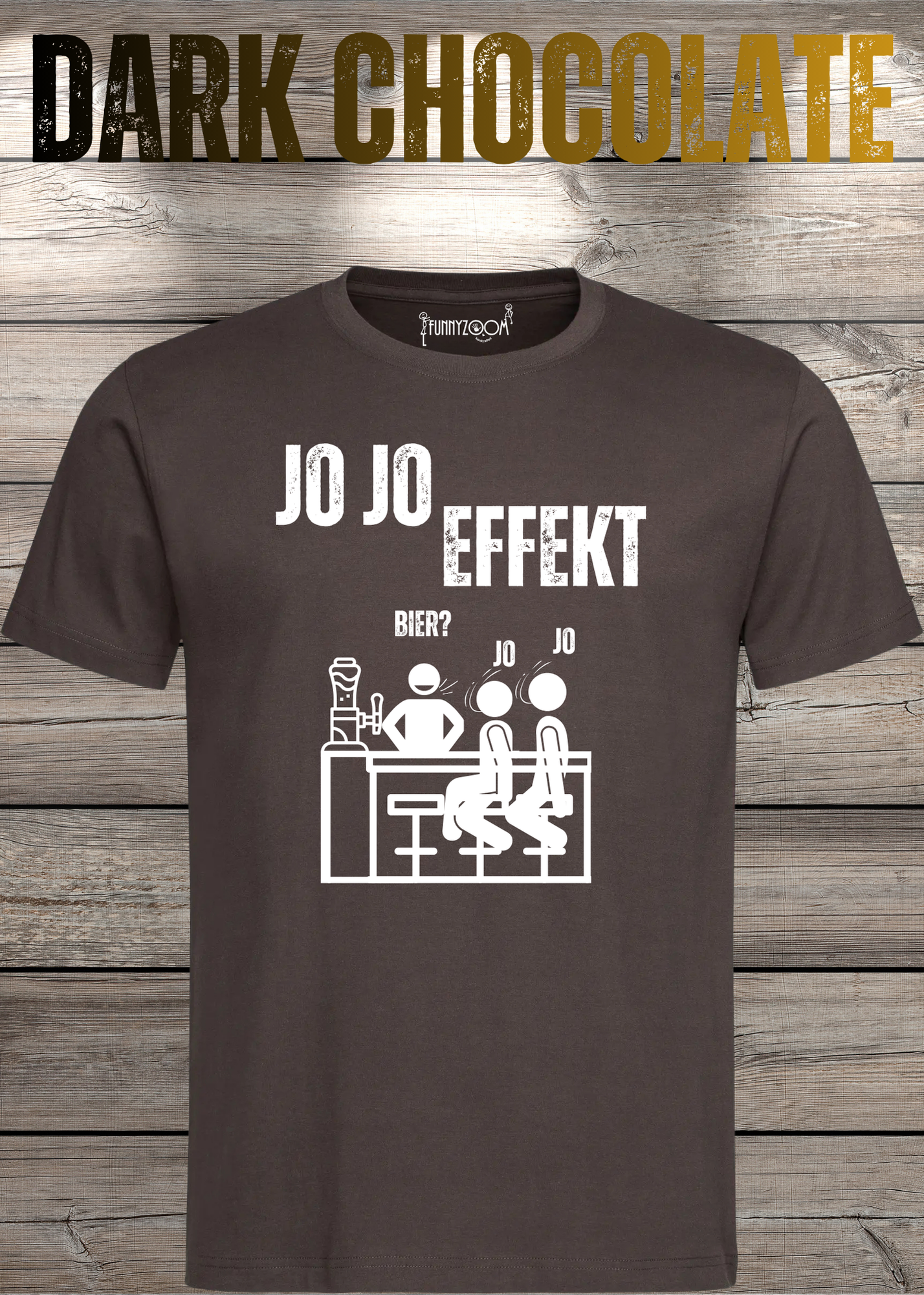 JO JO Effekt T-Shirt – Lustiges Biertrinker Shirt für Männer – Perfektes Geschenk