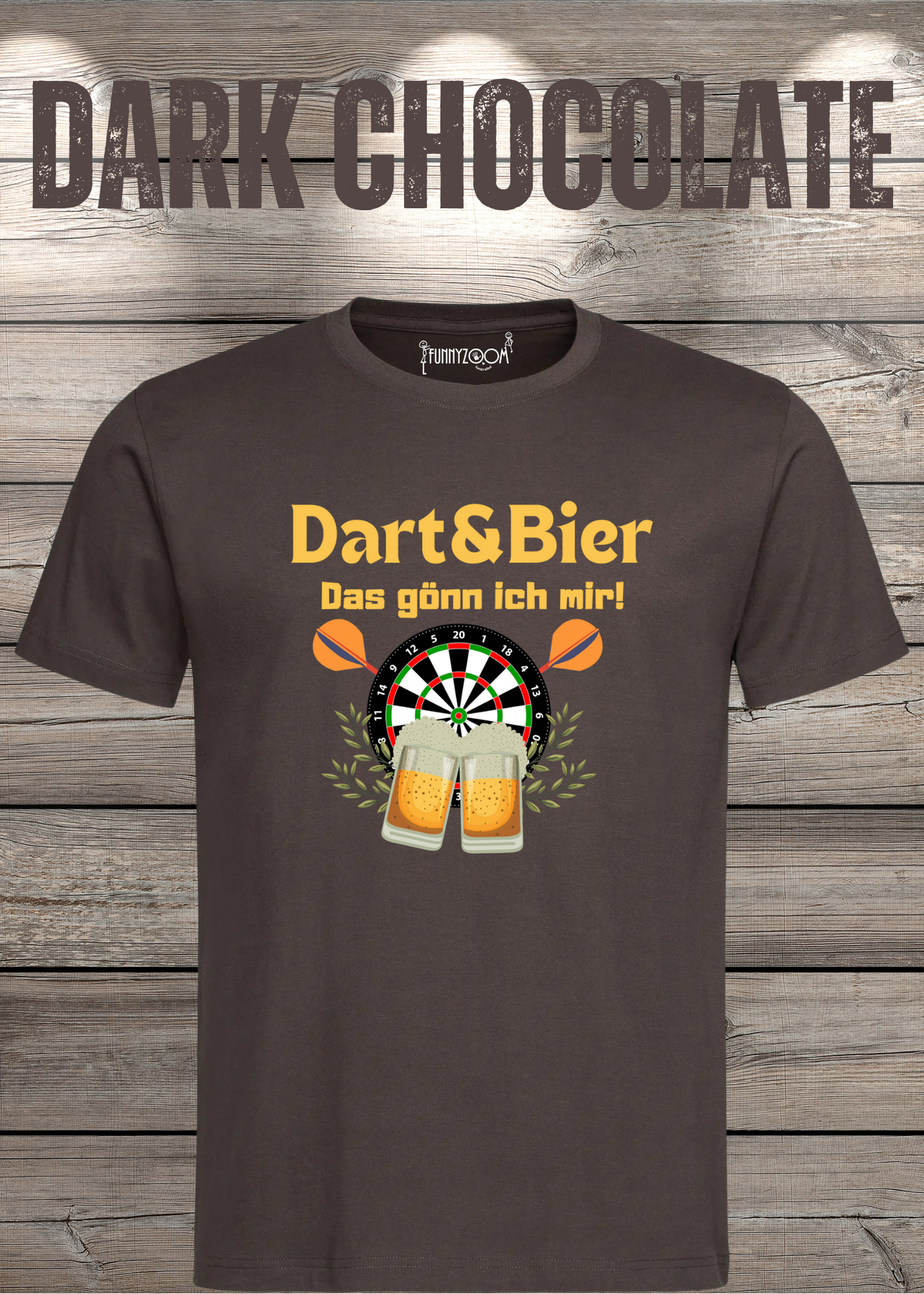 T-Shirt Dart & Bier das Gönn ich mir Witziges T-Shirt mit Spruch Geschenkidee Unisex