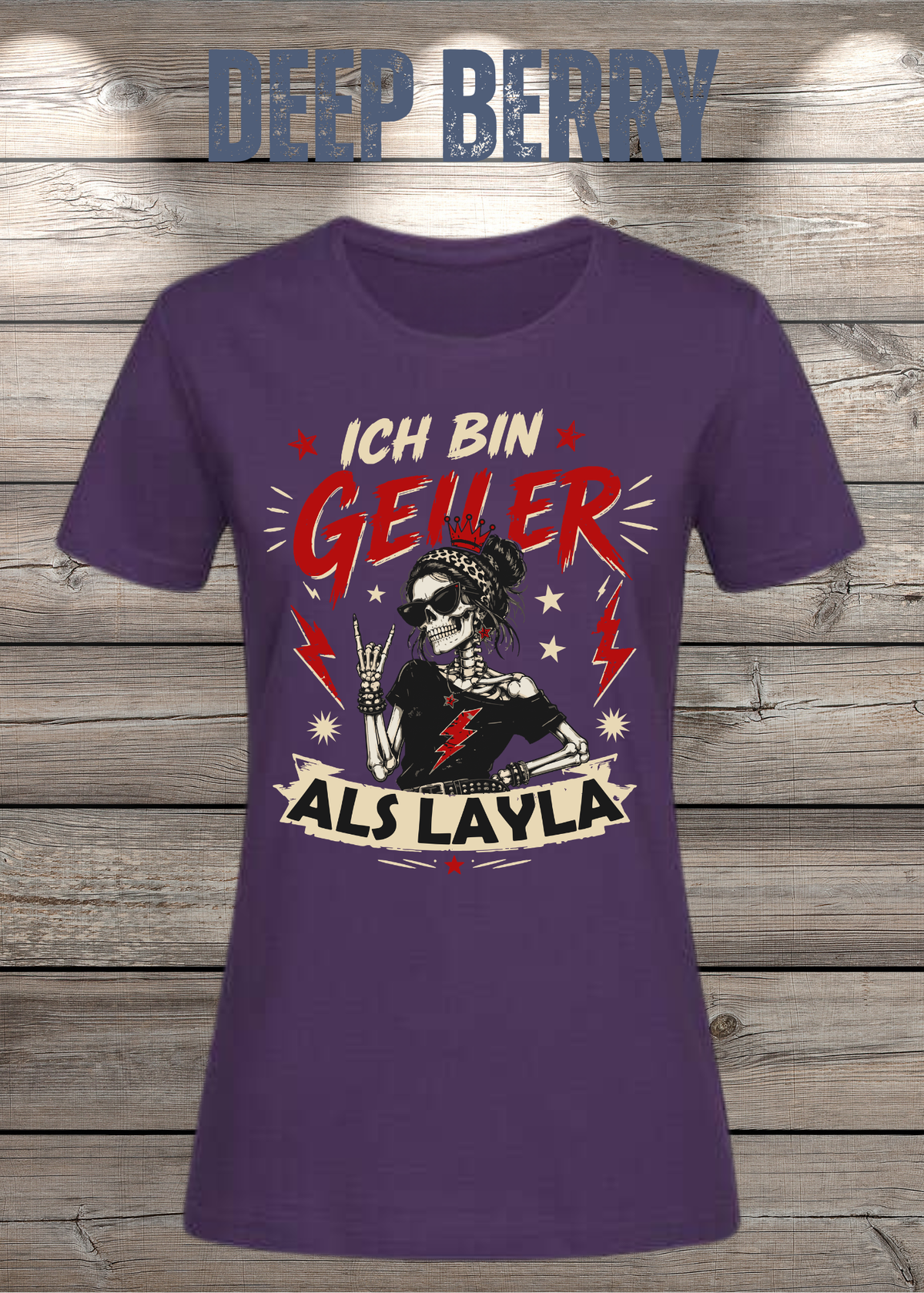Ich bin geiler als Layla – Freches Damen T-Shirt