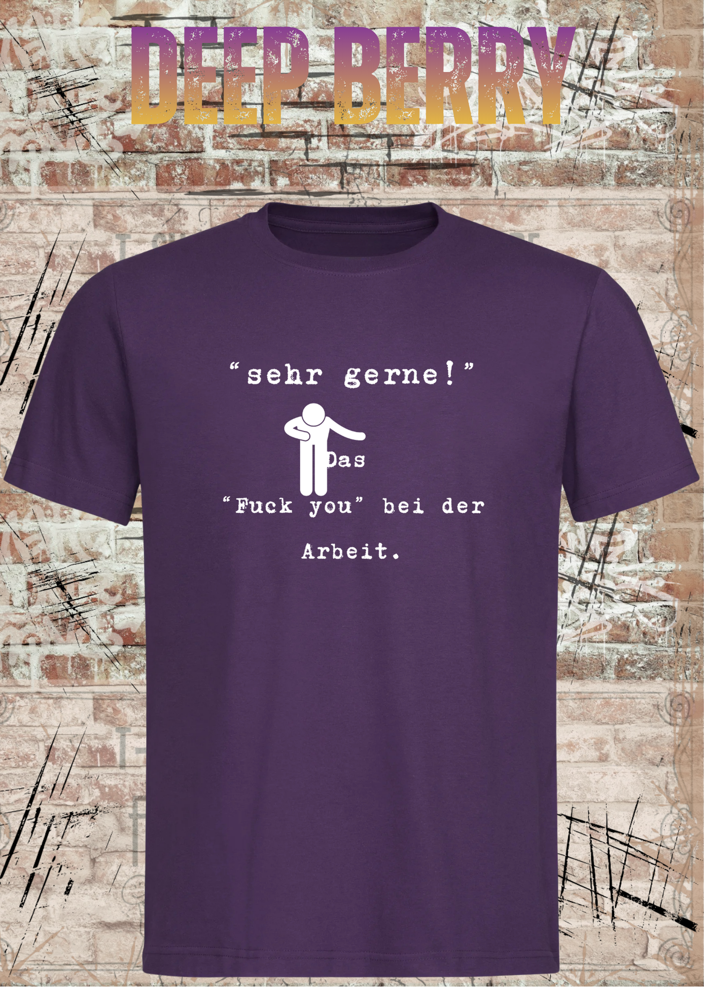 Sehr gerne! Das Fuck you bei der Arbeit! Das höfliche Büro-Statement | Lustiges Arbeit Humor T-Shirt Unisex