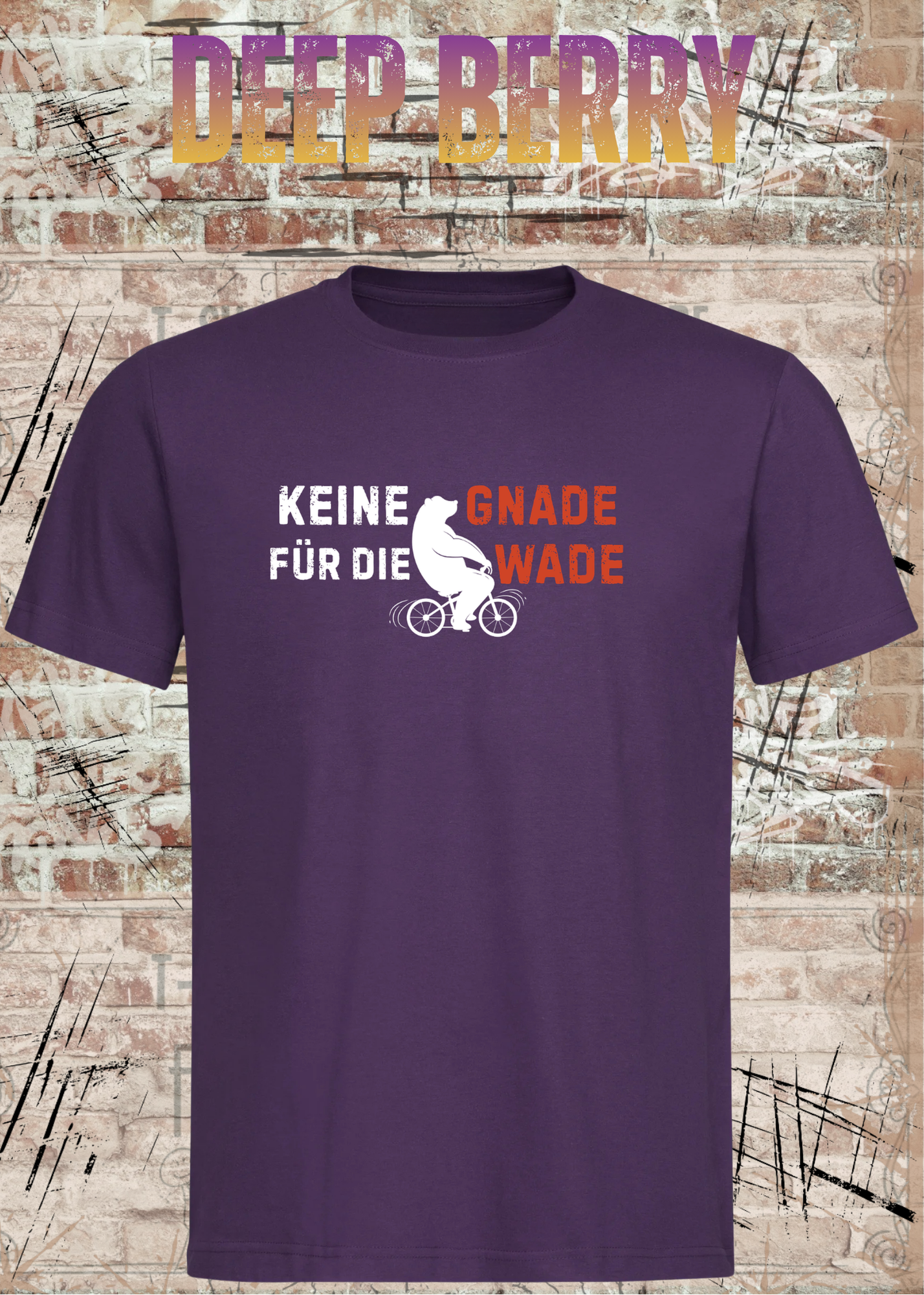 Keine Gnade für die Wade T-Shirt – Lustiges Fahrrad Shirt für Radfahrer & Biker Unisex