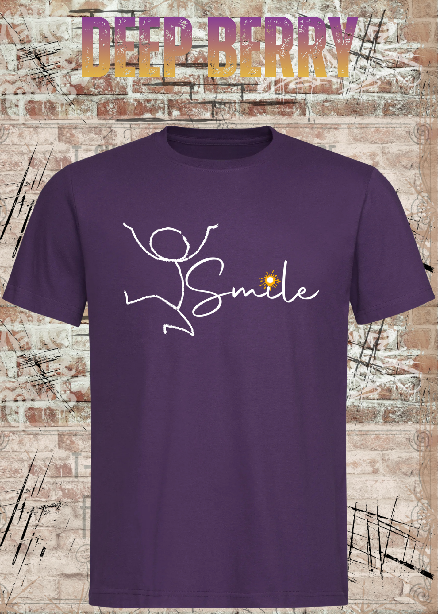 Smile Shirt – Minimalistisches Unisex T-Shirt mit Positive Vibes Design