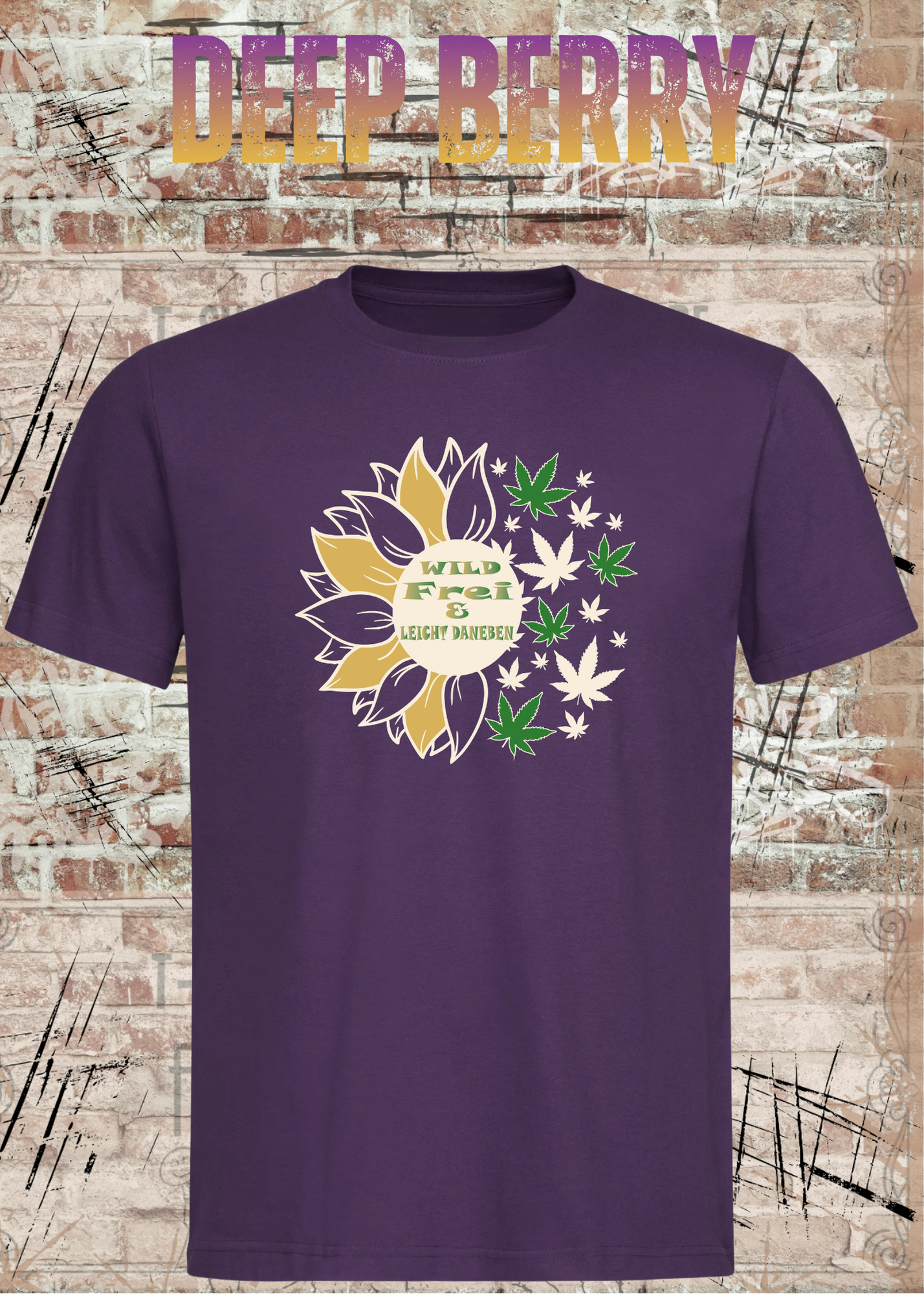 Wild Frei & Leicht Daneben Sonnenblumen Unisex T-Shirt