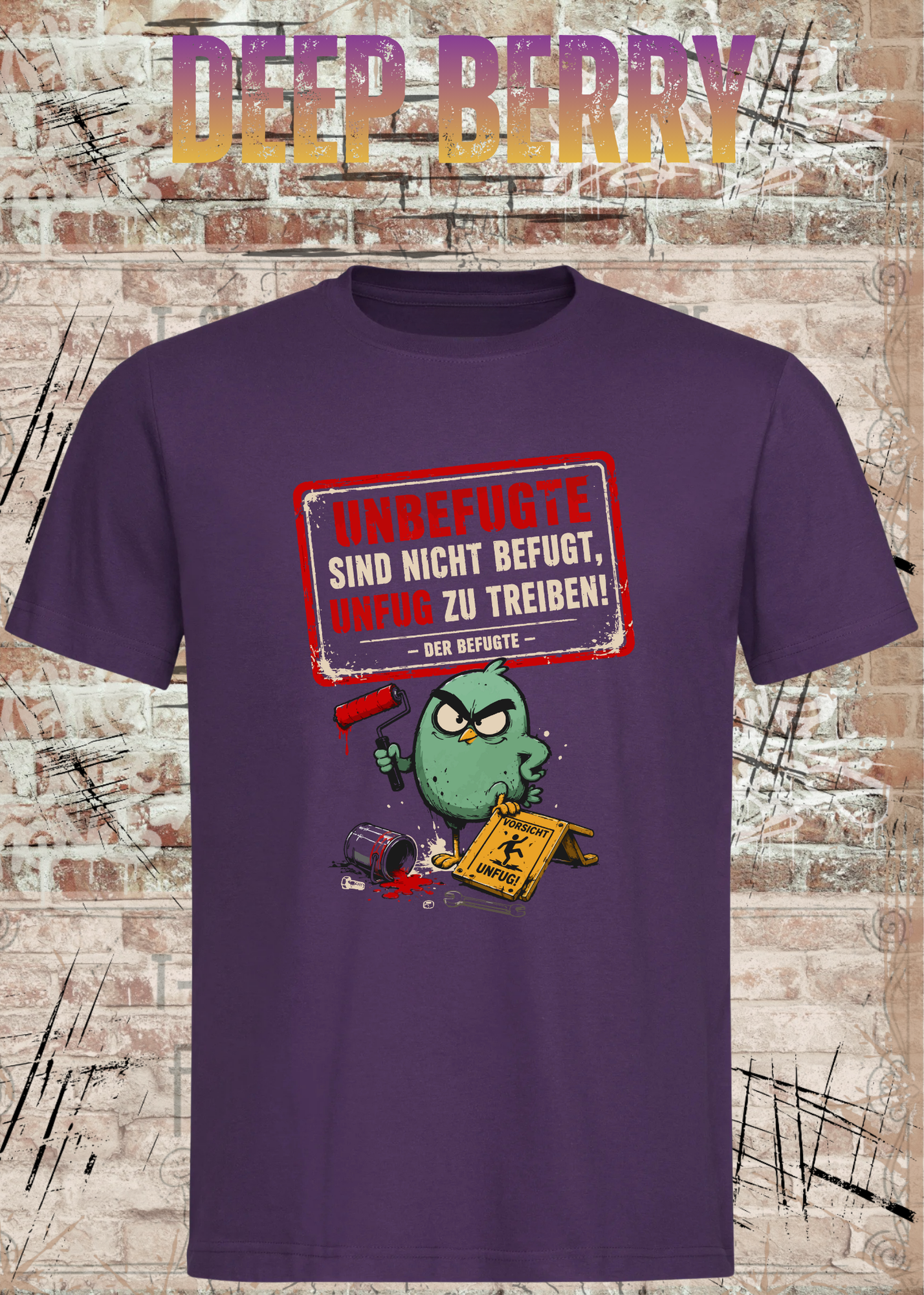 Unbefugte T-Shirt „Unfug zu treiben“ – Lustiges Shirt