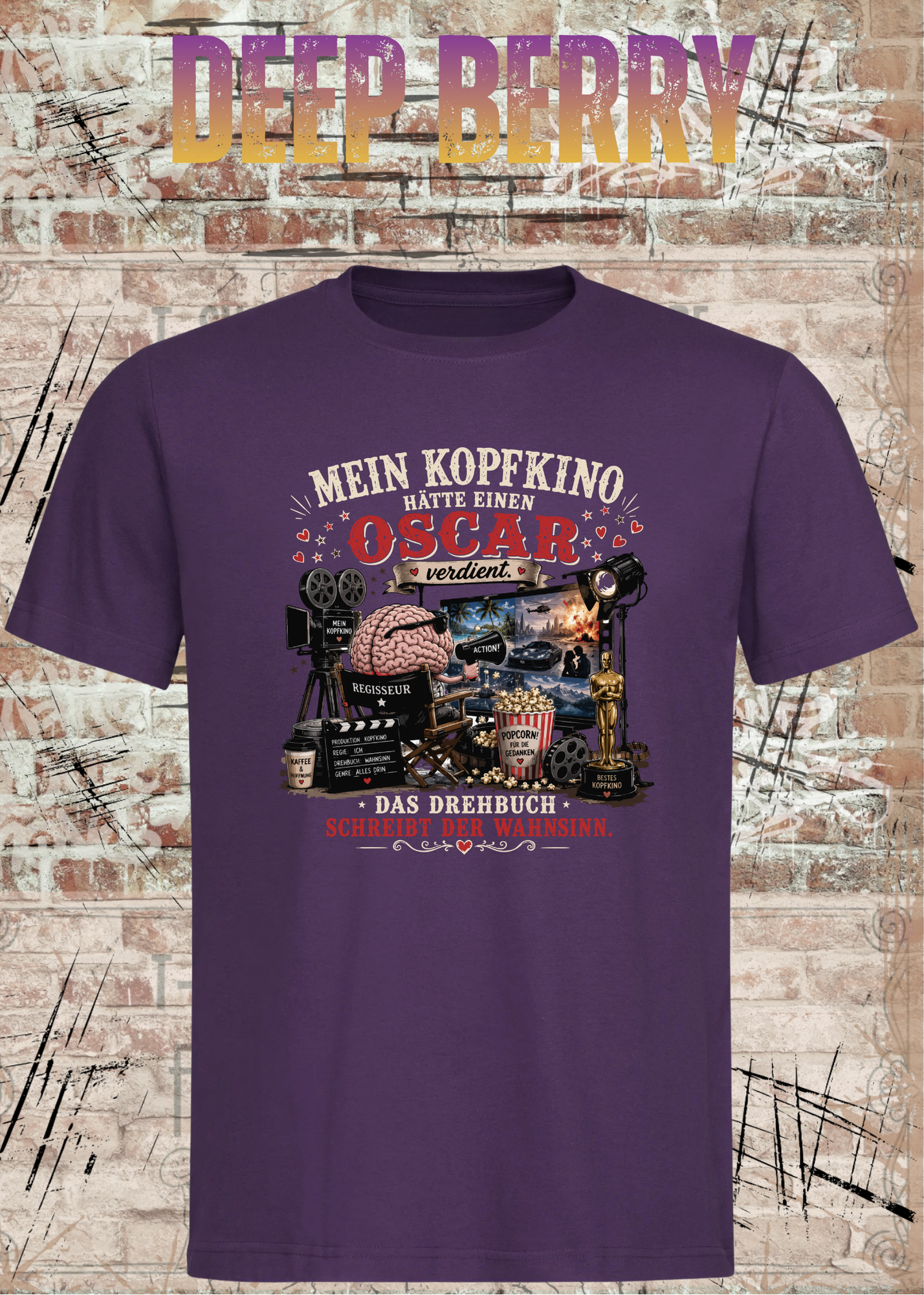Mein Kopfkino hätte einen Oscar verdient – Lustiges Unisex T-Shirt