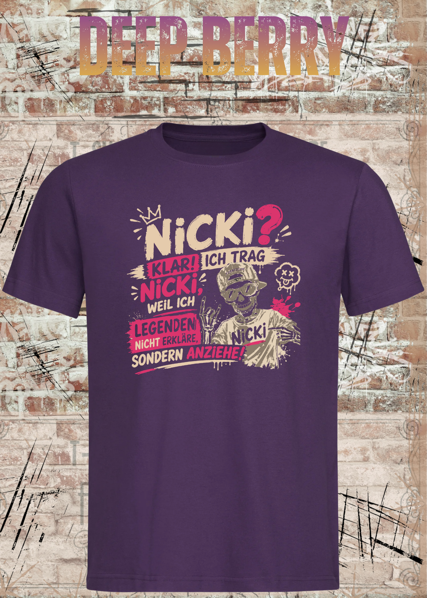 Nicki T-Shirt „Ich trag Nicki“ | Lustiges Legenden Shirt Unisex
