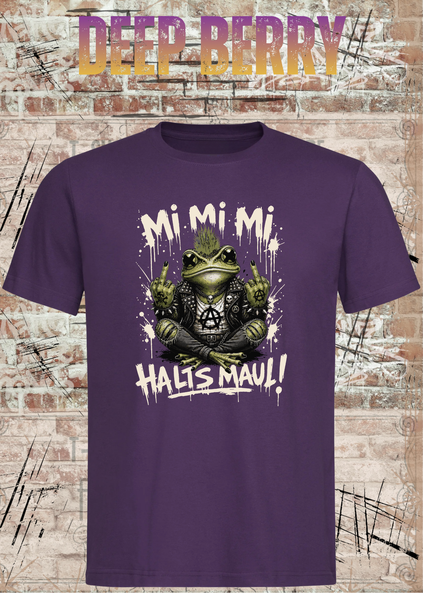 Motz-Frosch Fridolin T-Shirt – Mi Mi Mi Halt’s Maul Punk Shirt