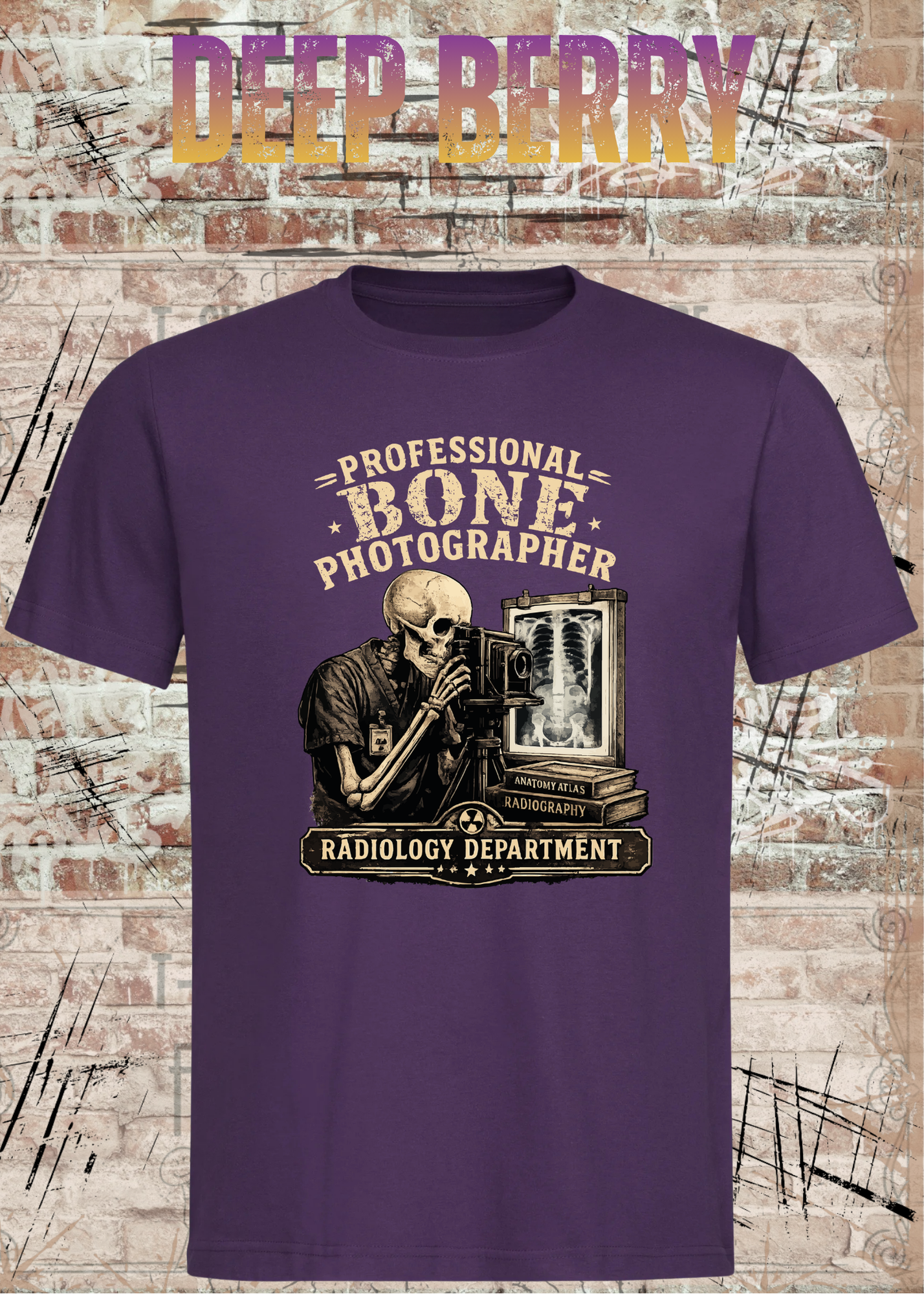 Professional Bone Photographer T-Shirt – Radiology Department Shirt für Röntgen & Klinik