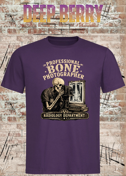 Professional Bone Photographer T-Shirt – Radiology Department Shirt für Röntgen & Klinik