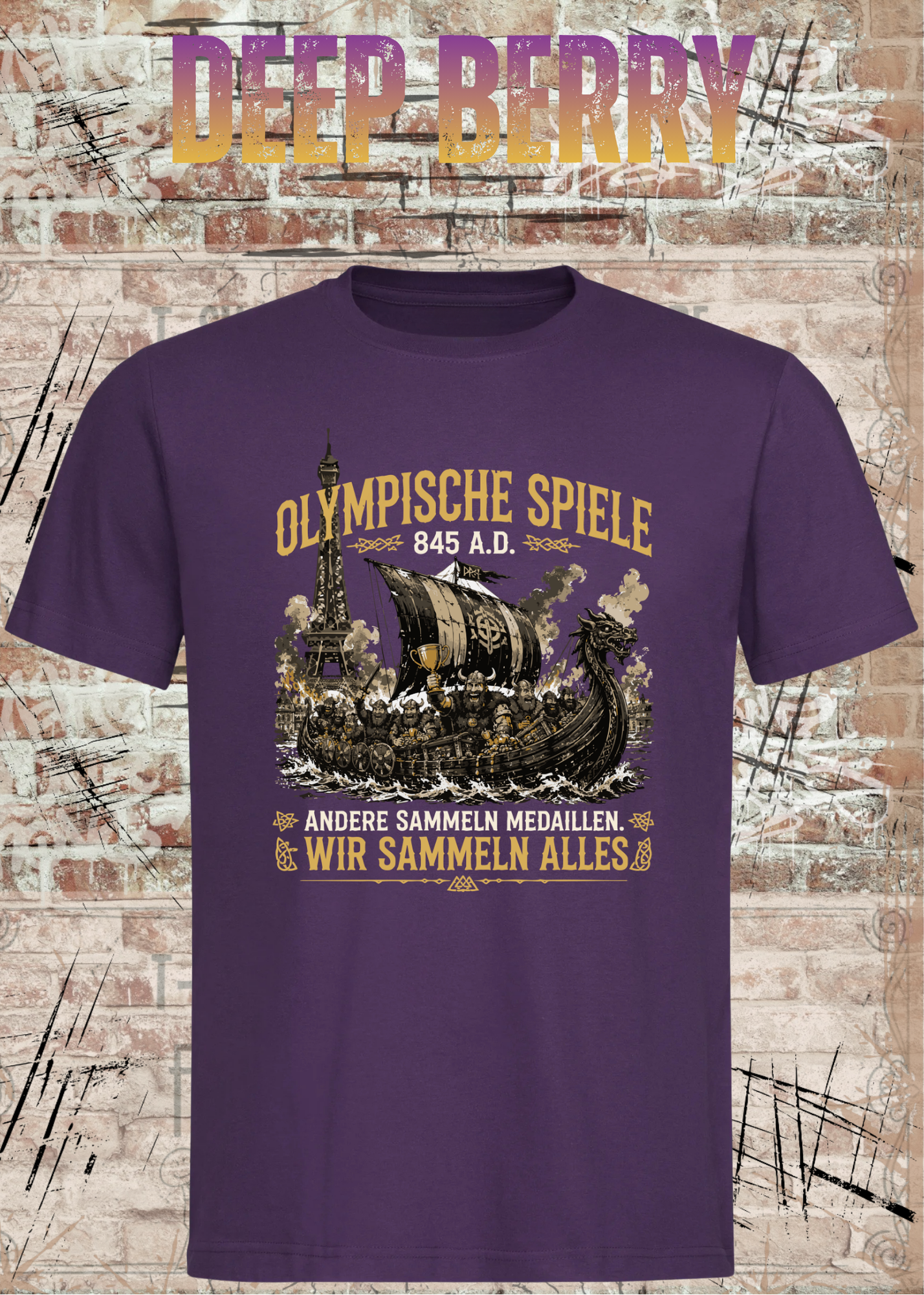 Olympische Spiele 845 A.D. Wikinger T-Shirt – Andere sammeln Medaillen wir sammeln alles Unisex