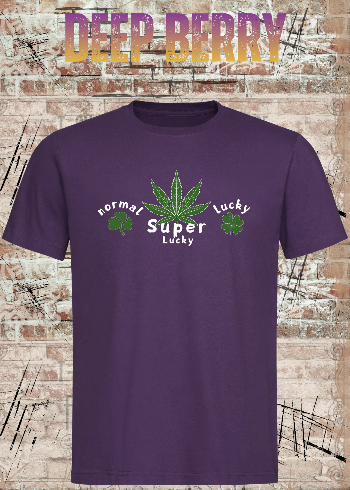 Normal Lucky – Super Lucky Cannabis Kleeblatt Fun Shirt | Unisex T-Shirt