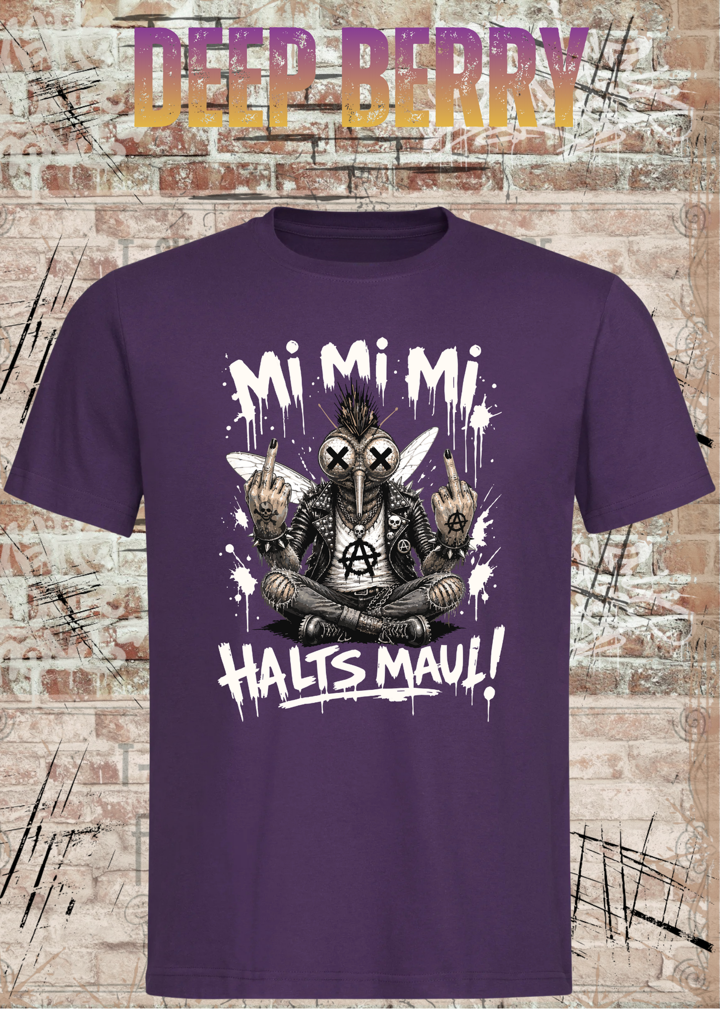 Stech-Mücke Manni T-Shirt – Mi Mi Mi Halt’s Maul Punk Shirt