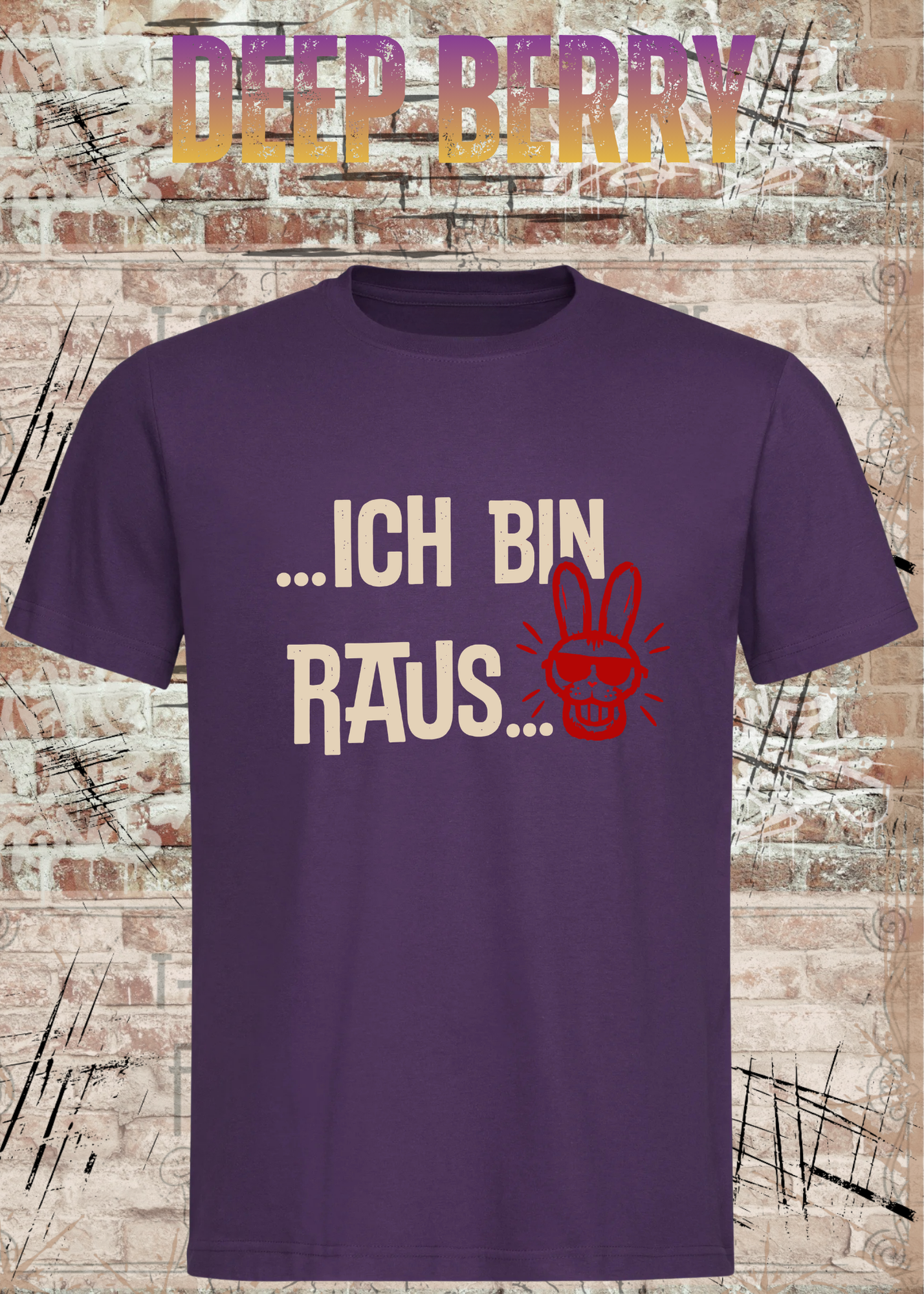 Ich bin raus – Lustiges Unisex T-Shirt mit frechem Hasen