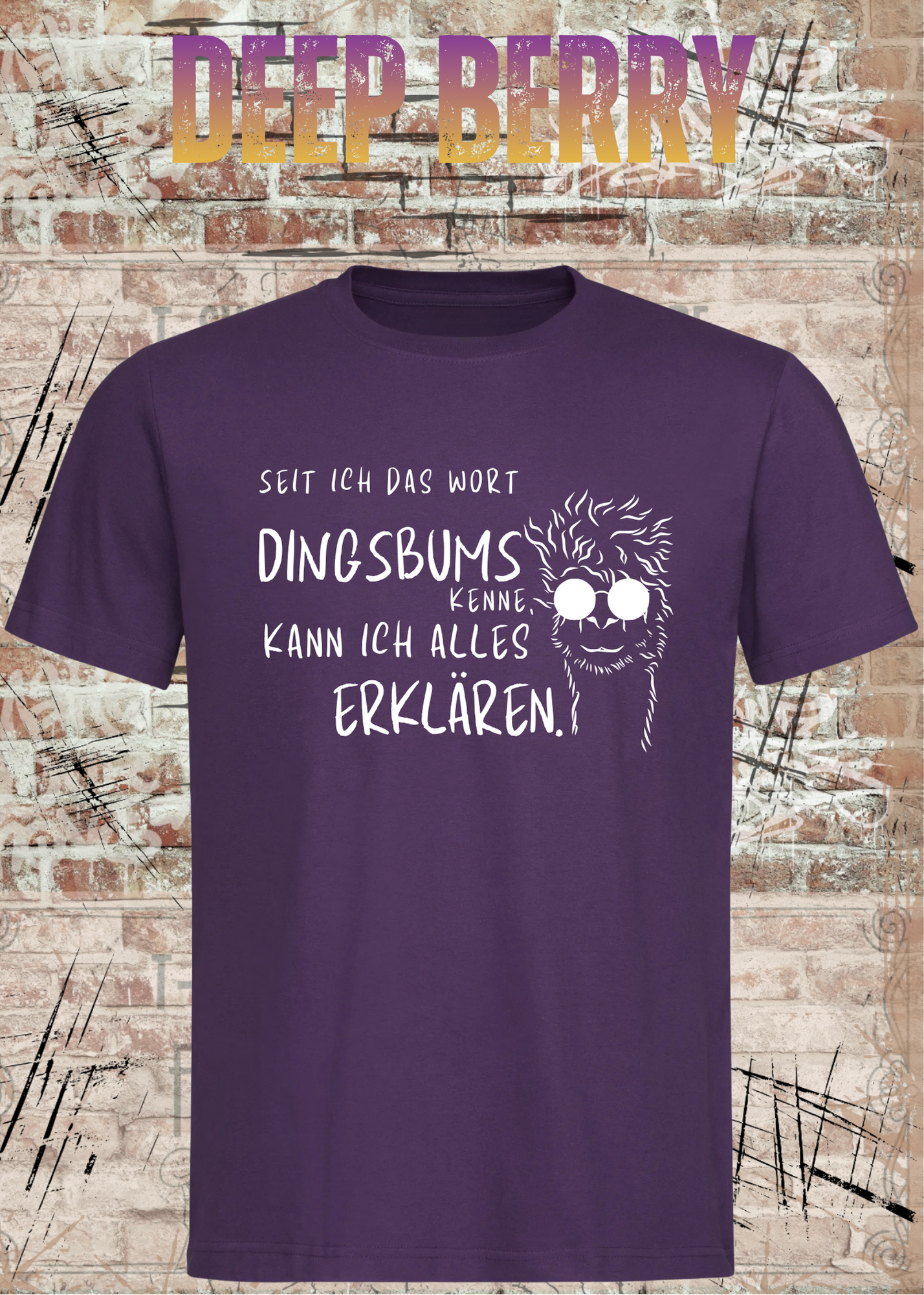 Seit ich das Wort Dingsbums kenne kann ich alles erklären T-Shirt – Lustiges Spruchshirt Unisex