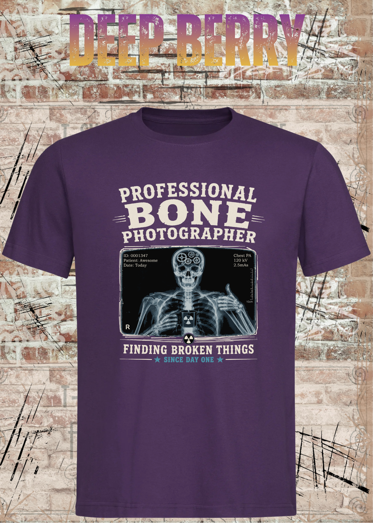 Professional Bone Photographer T-Shirt – Lustiges Radiologie Shirt für Röntgen & Krankenhaus