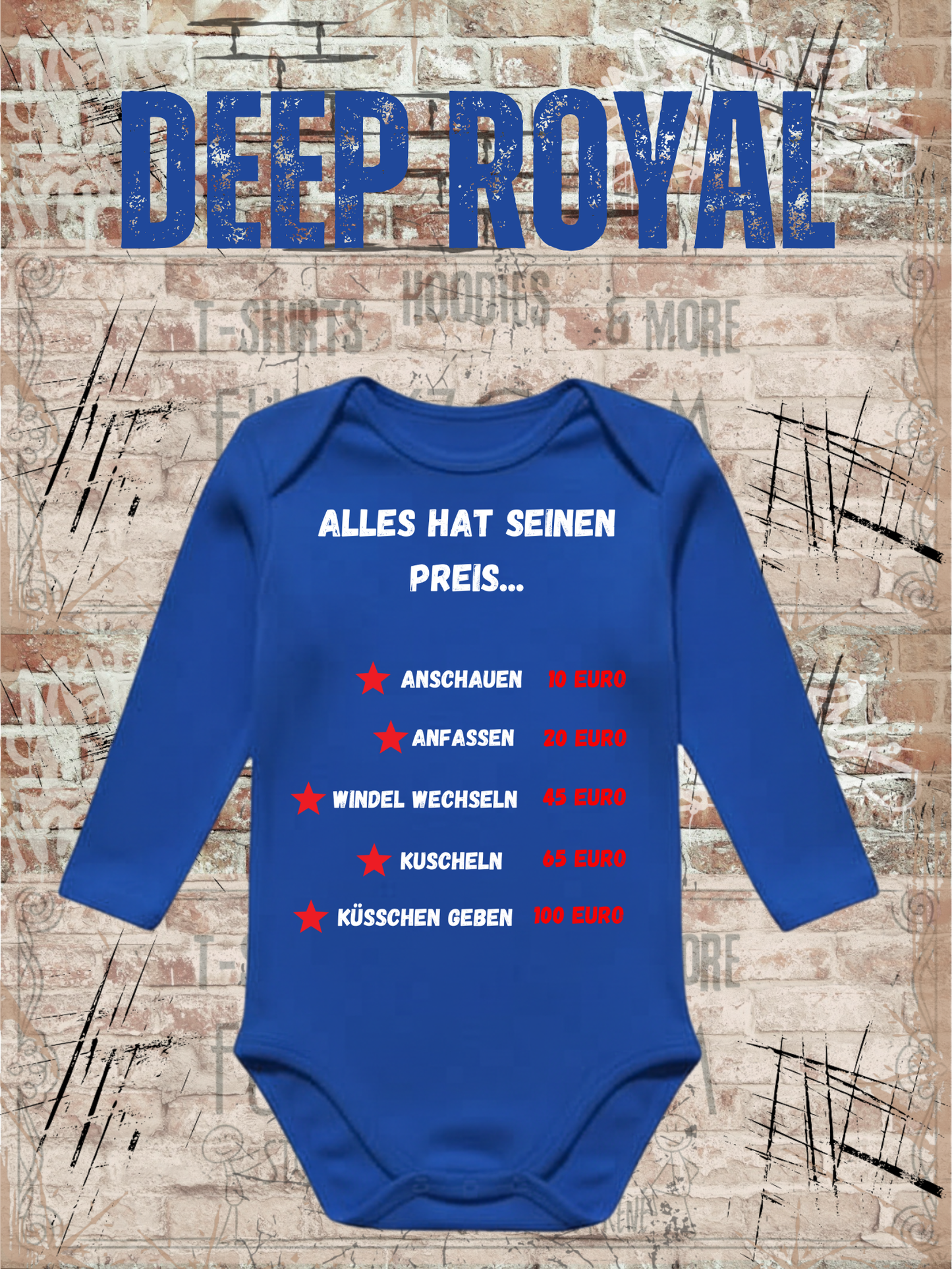 Baby Body Alles hat seinen Preis Geschenkidee Geburt Babystrampler Newborn Body Geschenk zur Geburt Baby Body mit Spruch