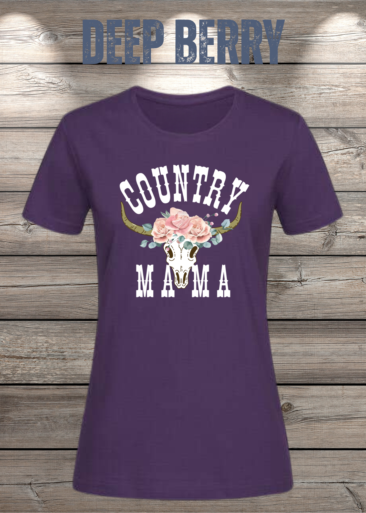 Country Mama T-Shirt - Freizeit Spruch Shirt für Damen