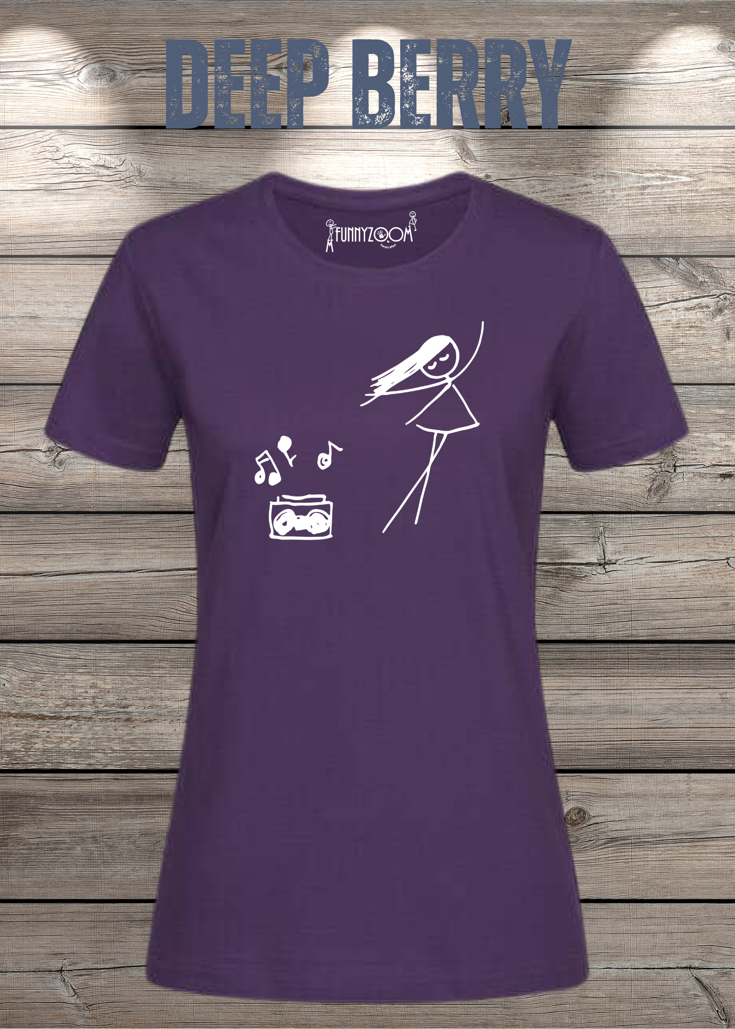 Damen T-Shirt Music for Life - T-Shirt Geschenkidee, lustiges T-Shirt, T-Shirt Musik, witziges T-Shirt, Freizeit T-Shirt Musik