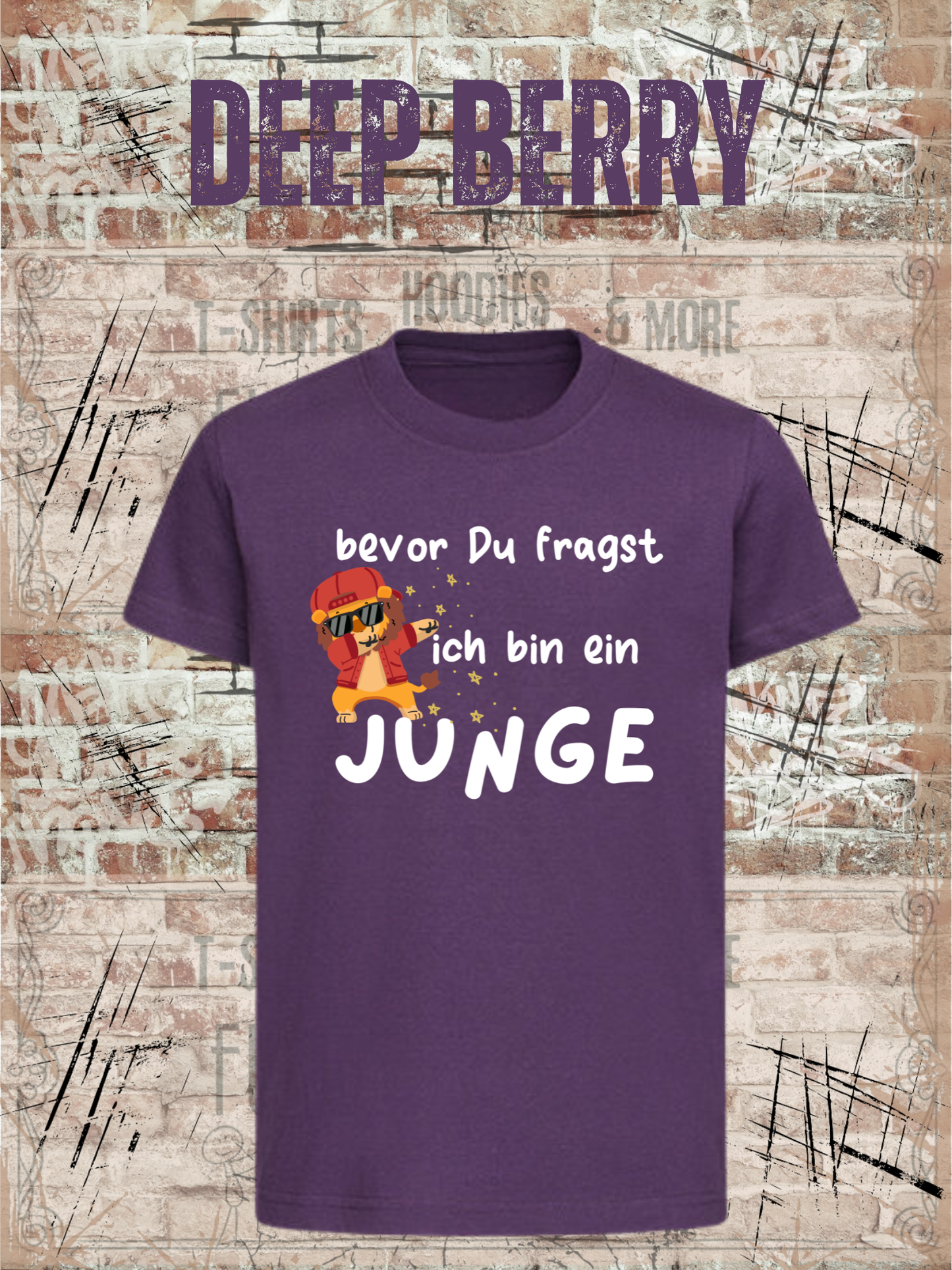 Kinder T-Shirt „Bevor Du fragst – ich bin ein Junge!“ | Lustiges Jungen Shirt