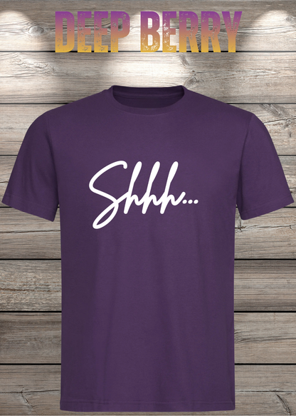 T-Shirt Shhh... in Deep Berry.