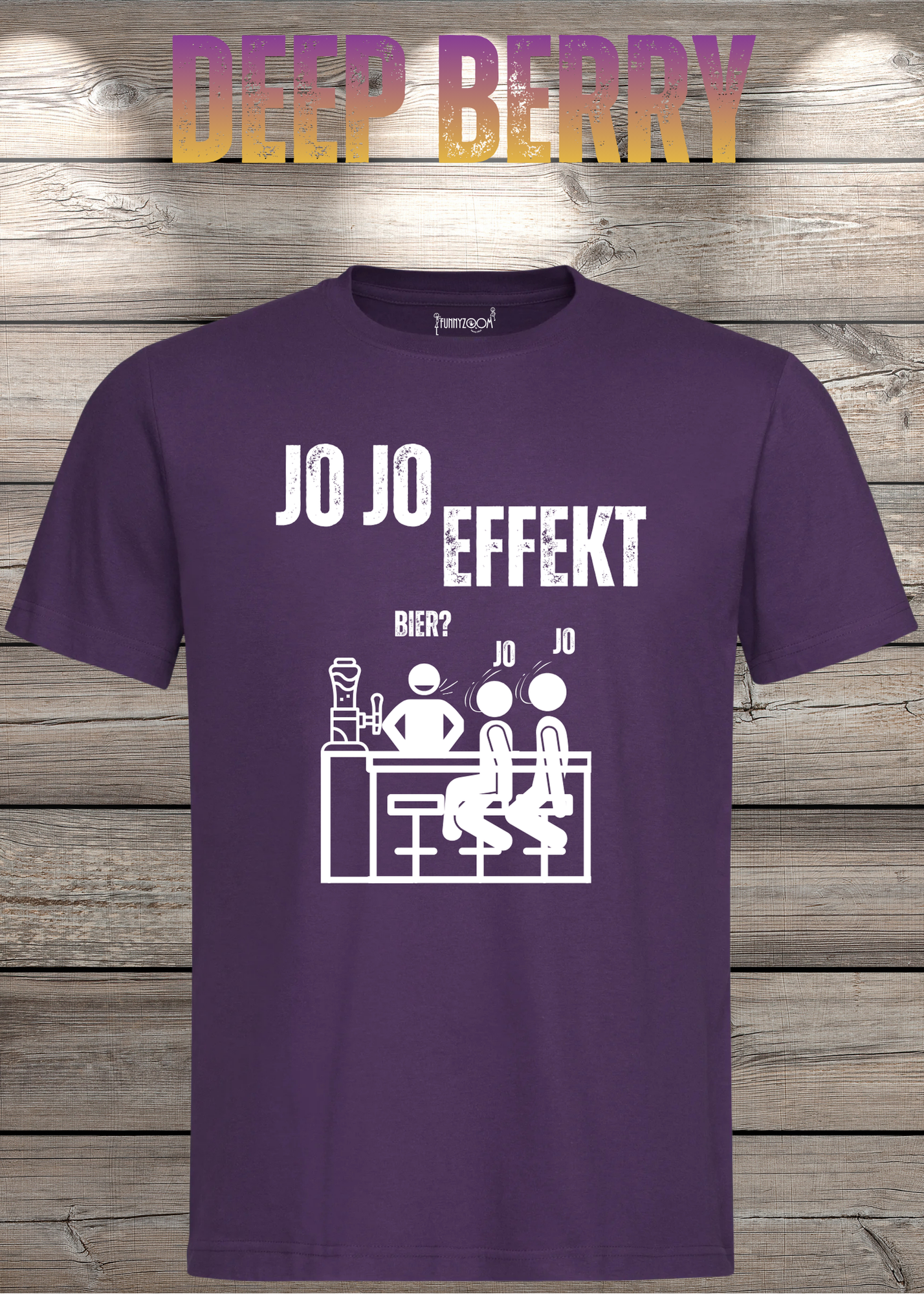 JO JO Effekt T-Shirt – Lustiges Biertrinker Shirt für Männer – Perfektes Geschenk