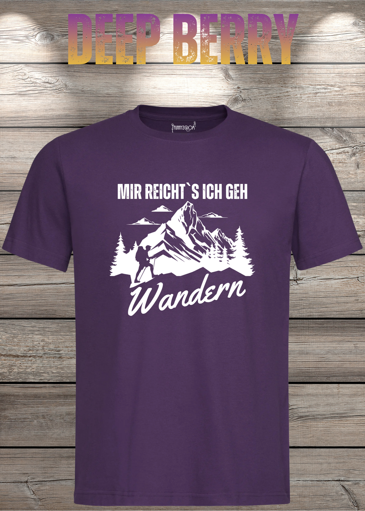 T-Shirt 'Mir reichts ich geh wandern!' - Witziges Wanderer Geschenk Unisex