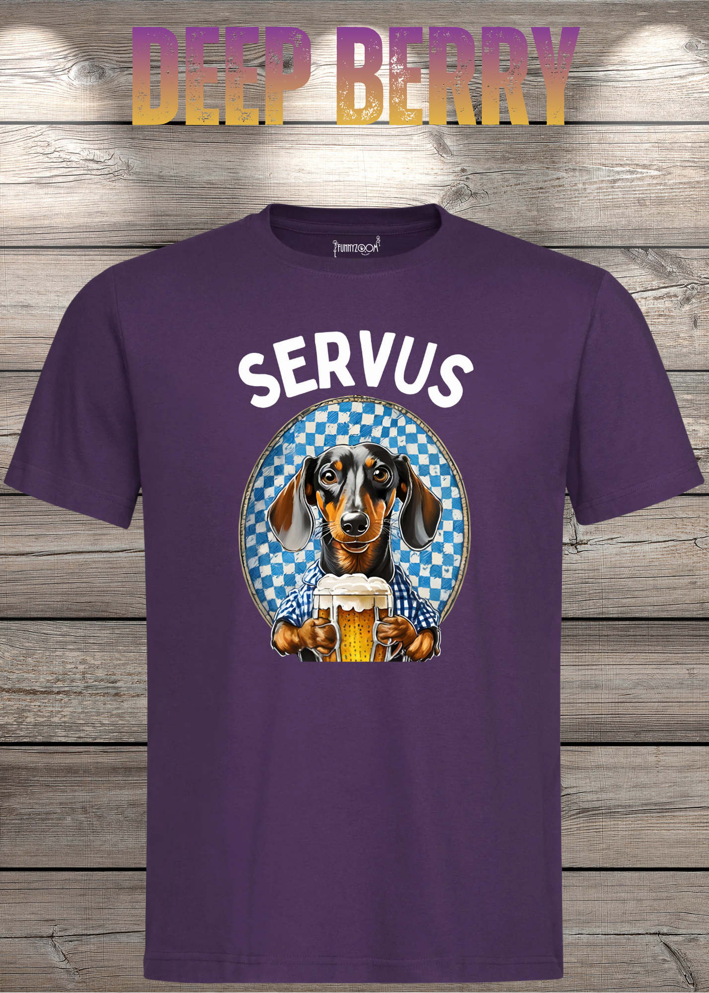 Servus Dackel Bayern Bier T-Shirt - Witzige Geschenkidee Unisex