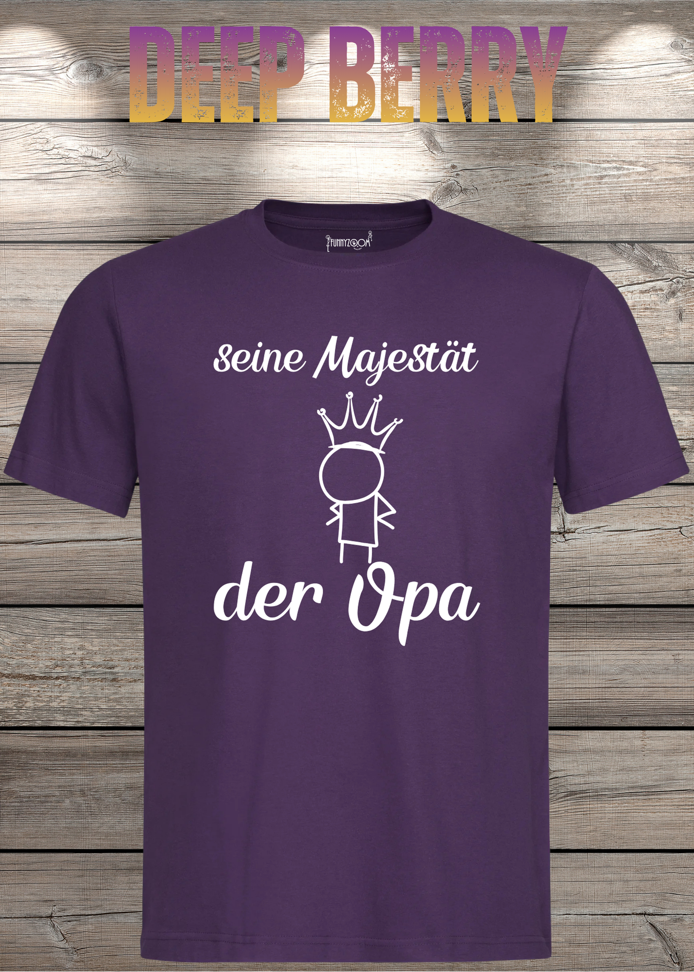 Herren T-Shirt Seine Majestät der Opa - Geburtstagsgeschenk für Opas - Lustiges Geschenk mit Spruch