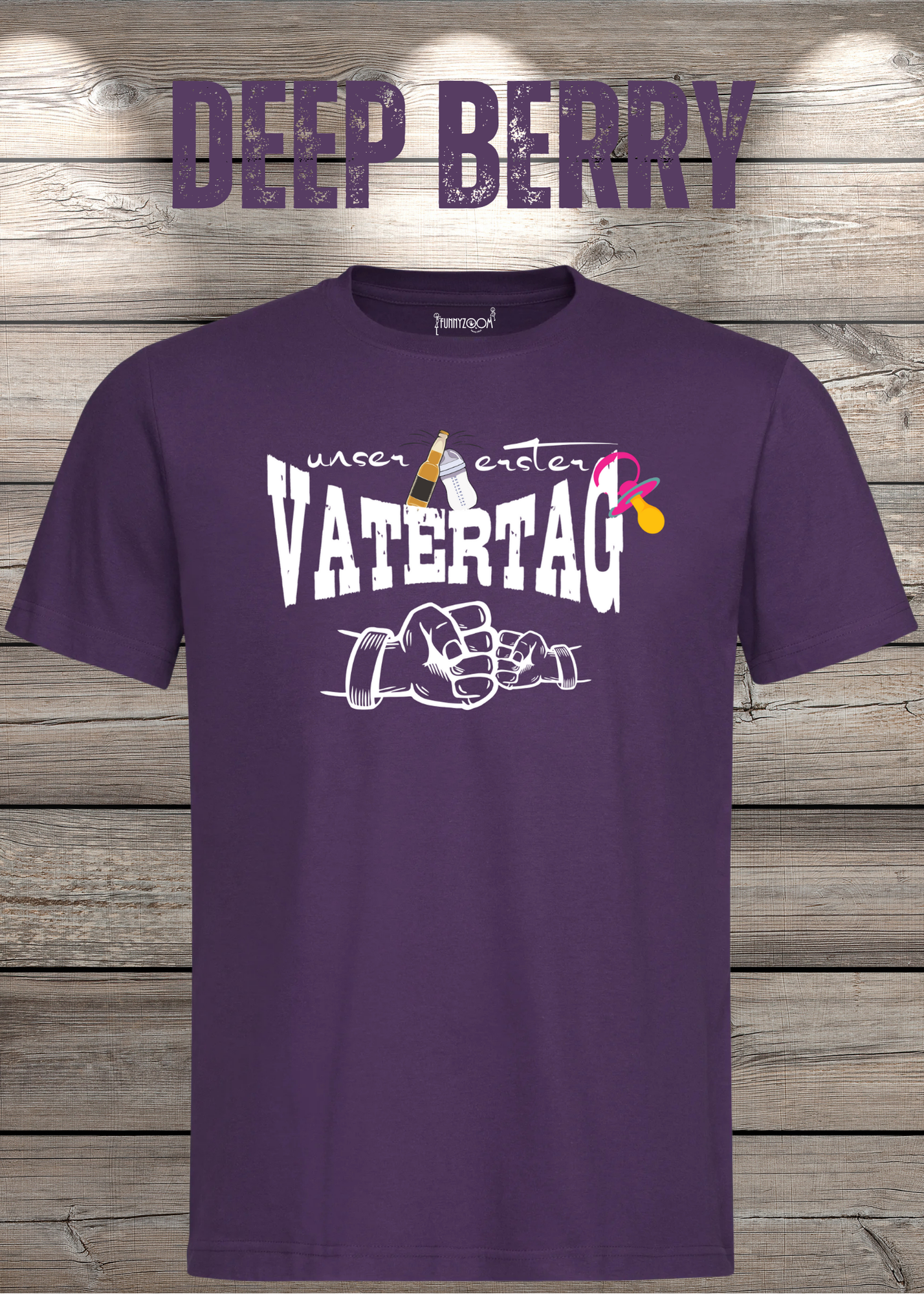Herren T-Shirt für Papas mit Mädels Unser erster Vatertag Partnerschirt Vater Tochter T-Shirt Geschenkidee Witziges Papa T-Shirt