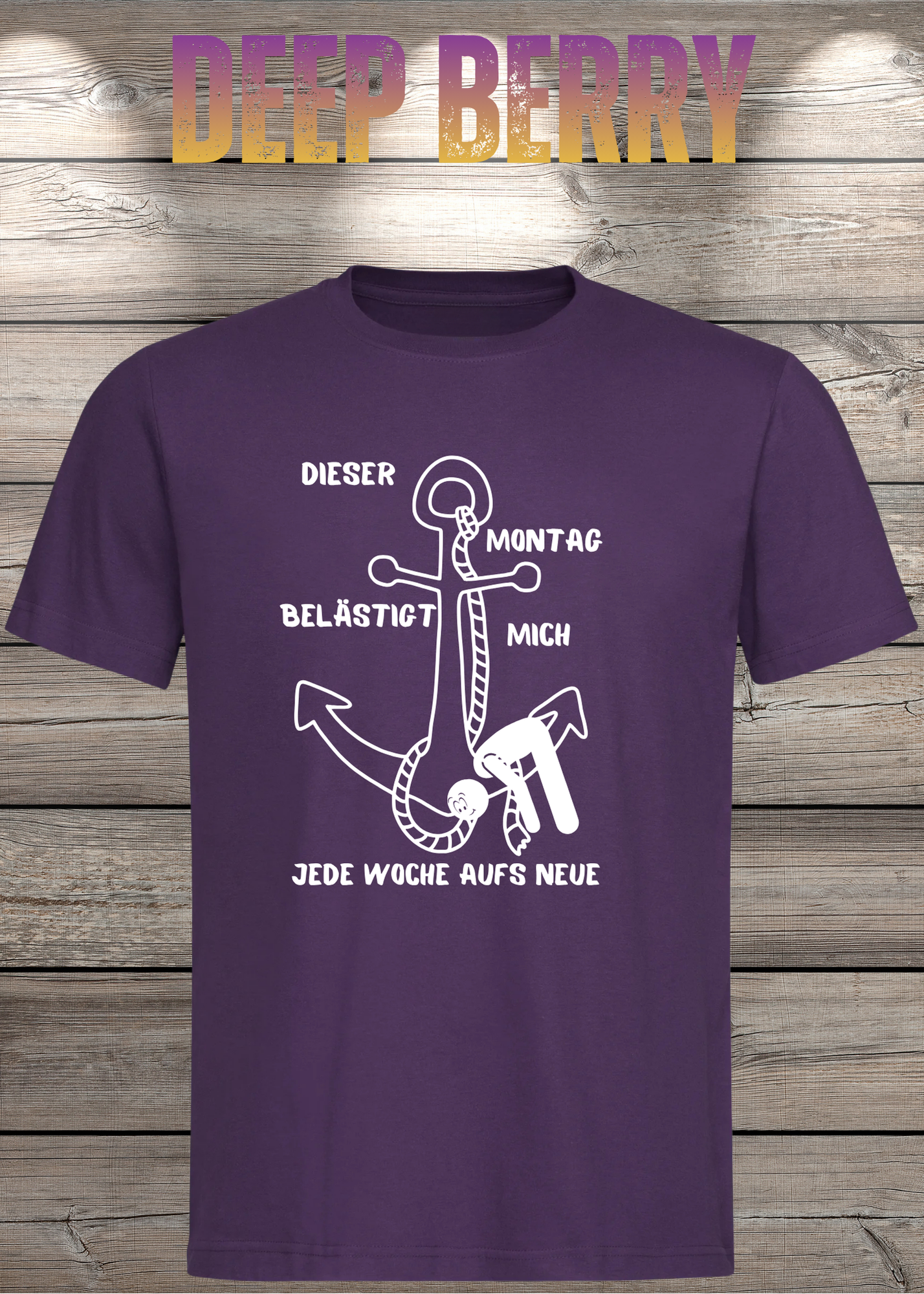 Unisex T-Shirt 'Dieser Montag belästigt mich immer wieder aufs Neue' - Witziges Anti-Montag Shirt