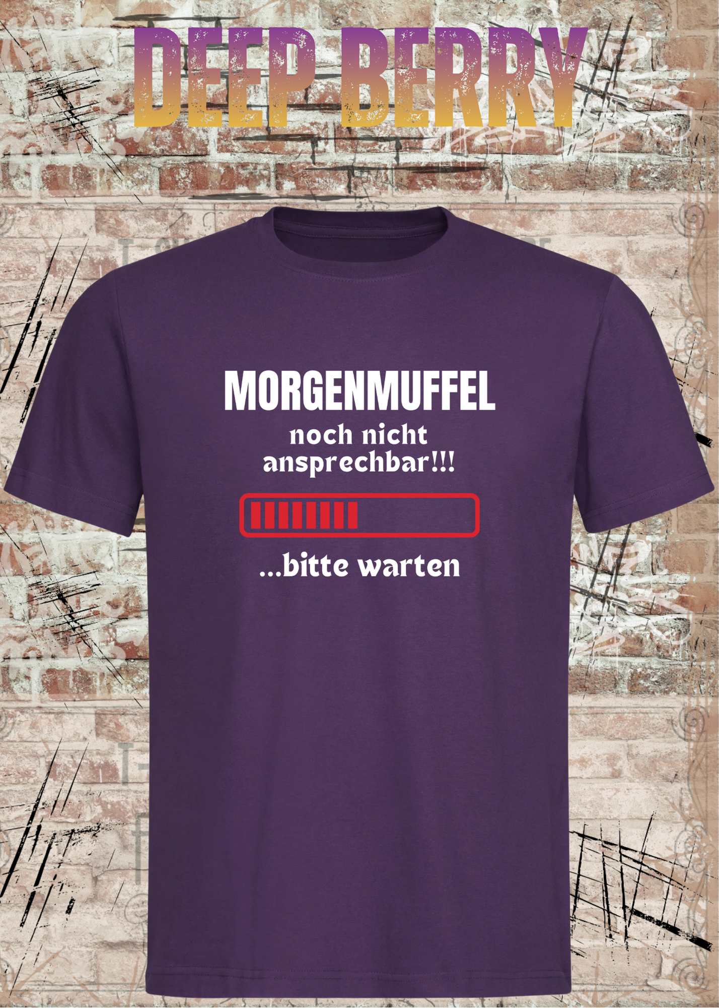 Morgenmuffel T-Shirt „Noch nicht ansprechbar! Bitte warten…“ – Lustiges Kaffee Geschenk Unisex