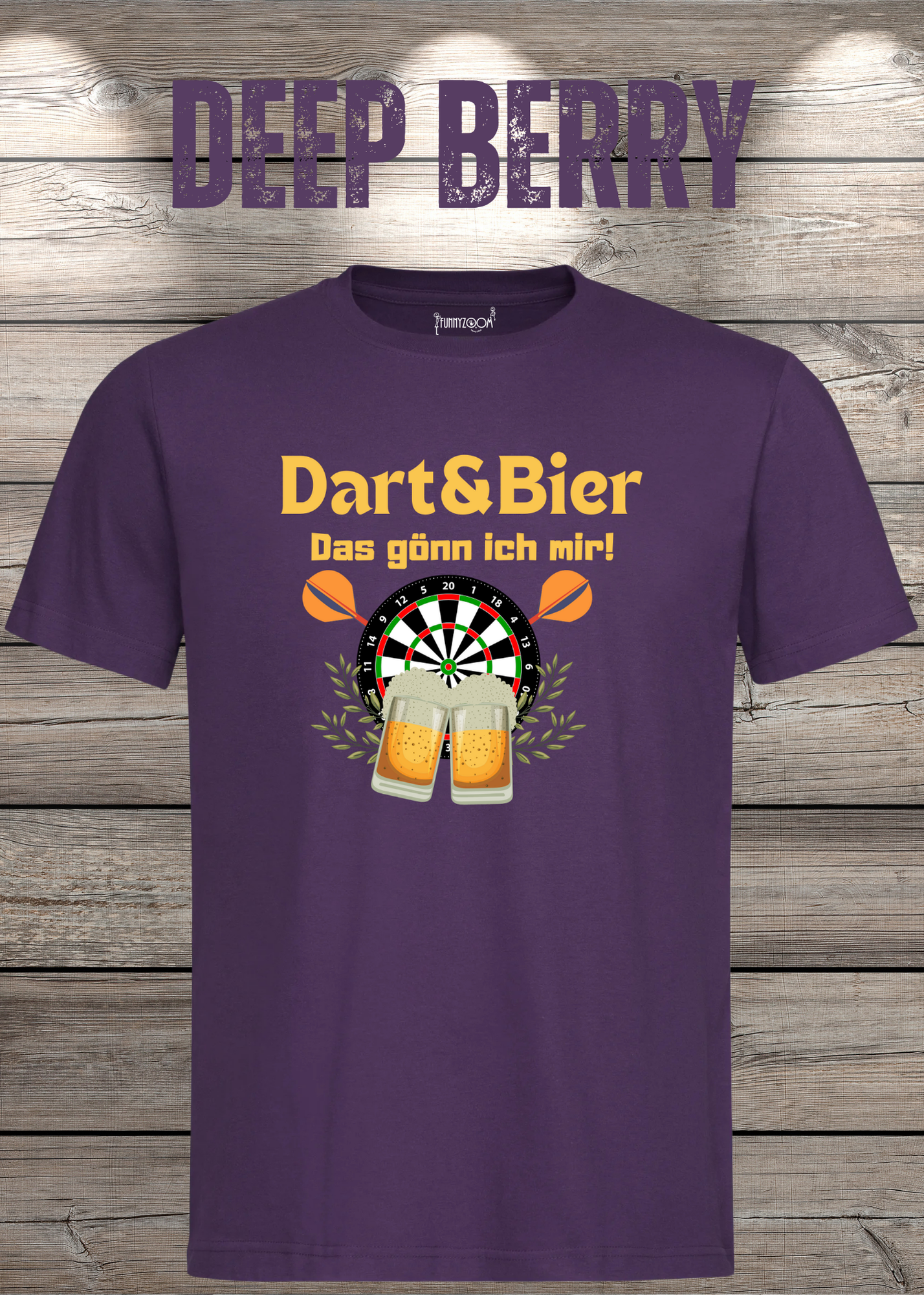 T-Shirt Dart & Bier das Gönn ich mir Witziges T-Shirt mit Spruch Geschenkidee Unisex