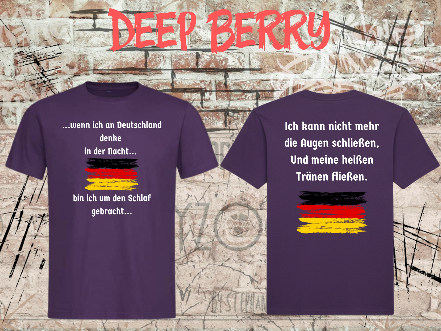 Heinrich Heine T-Shirt „Wenn ich an Deutschland denke“ – Literatur Shirt Unisex