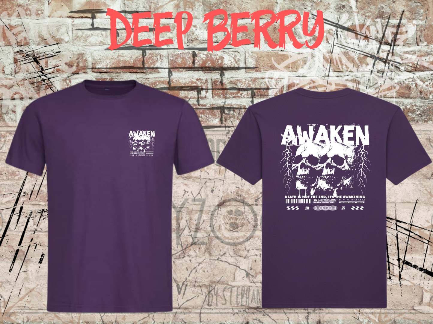Awaken the Death - Gothic Skull T-Shirt mit Totenkopf
