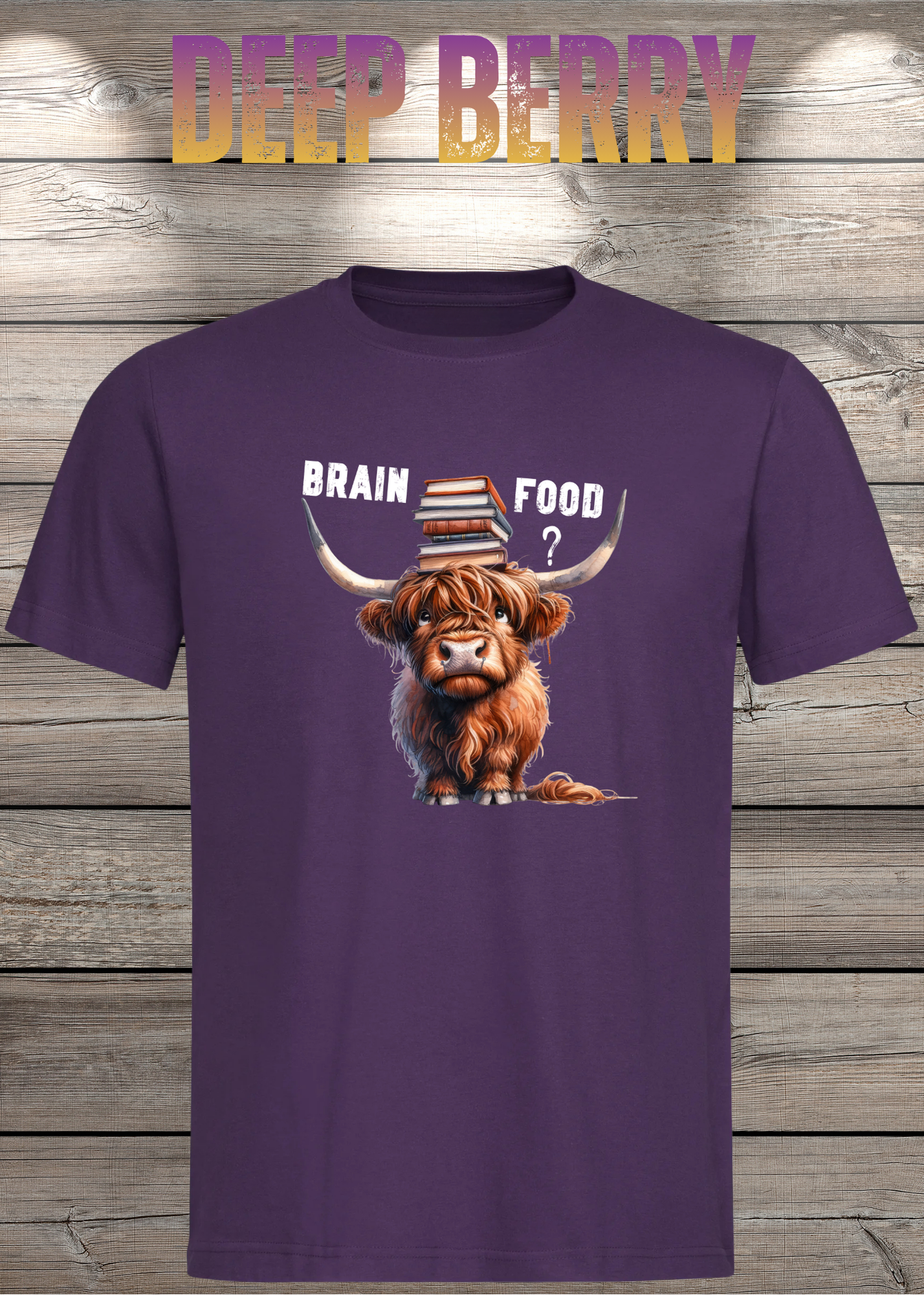Highland Kuh Unisex T-Shirt Brain food?