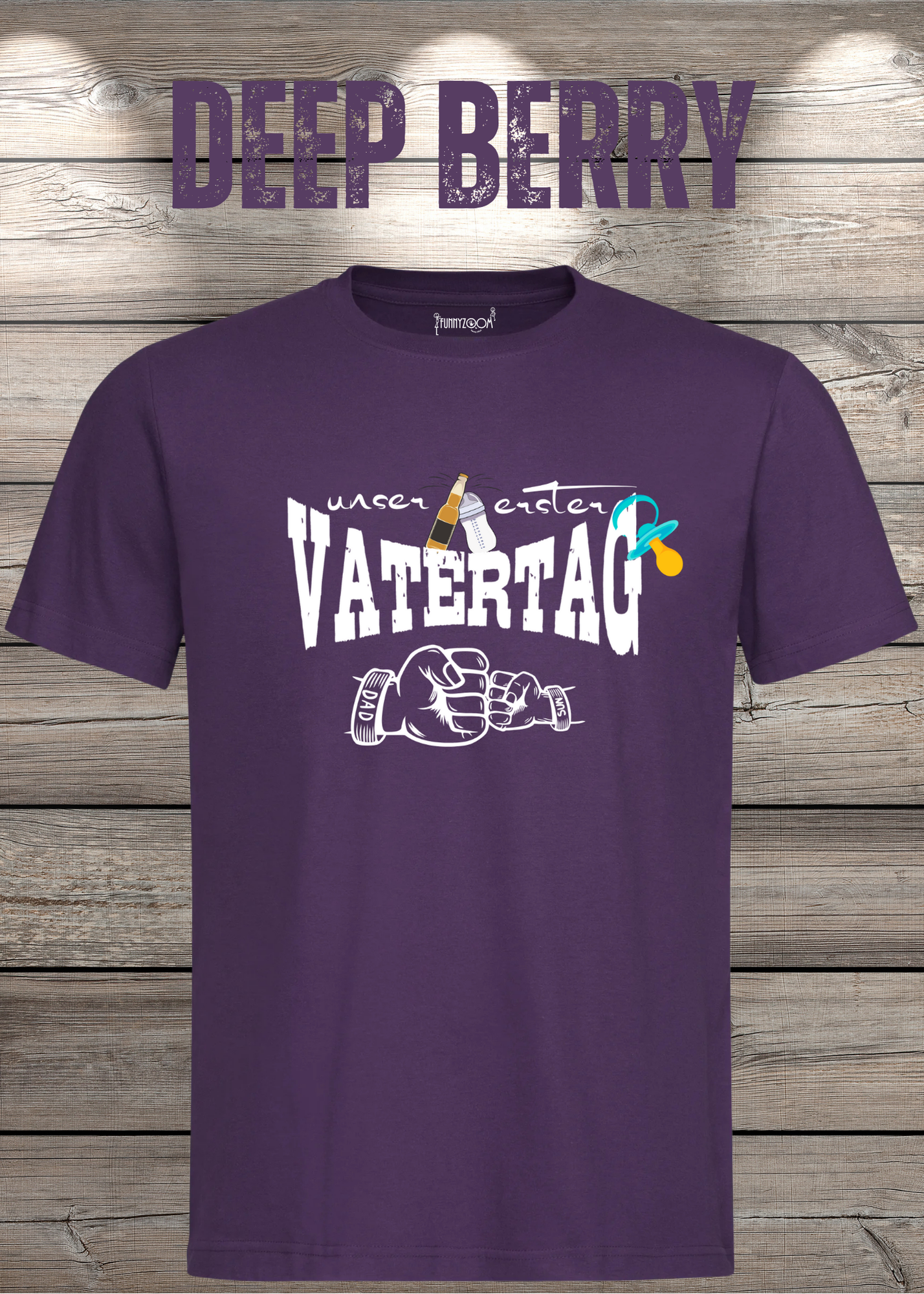 Herren T-Shirt für Papas mit Jungs Unser erster Vatertag Partnerschirt Vater Sohn T-Shirt Geschenkidee Witziges Papa T-Shirt