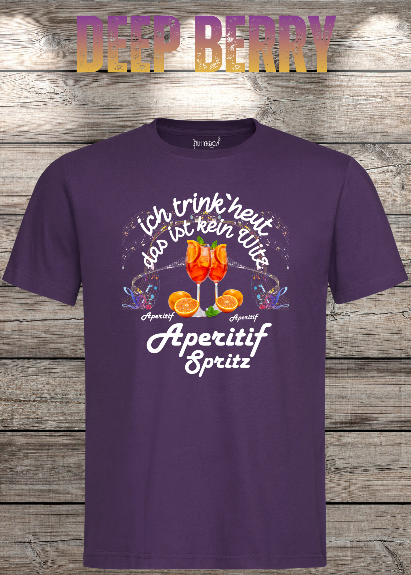 T-Shirt 'Heute trinke ich und das ist kein Witz Aperitif Spritz' - Lustiges Geschenk Unisex