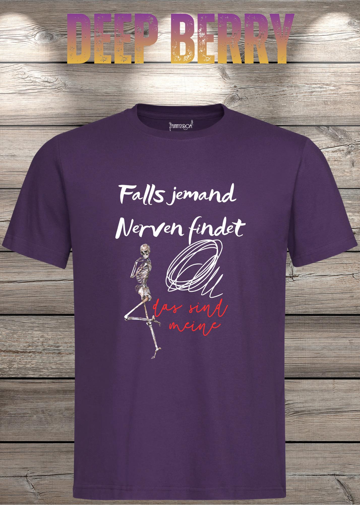 T-Shirt 'Falls jemand Nerven findet das sind meine' - Witziges Geschenk Unisex