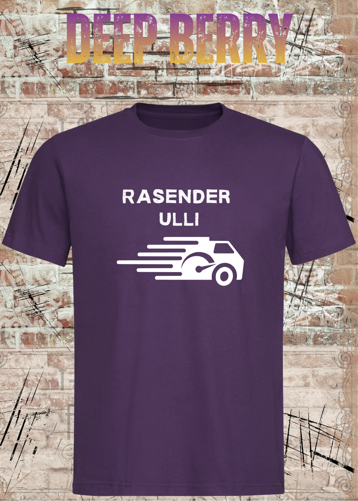 Paketfahrer T-Shirt mit Wunschname – Rasender Wunschname | Lustiges Geschenk für Zusteller